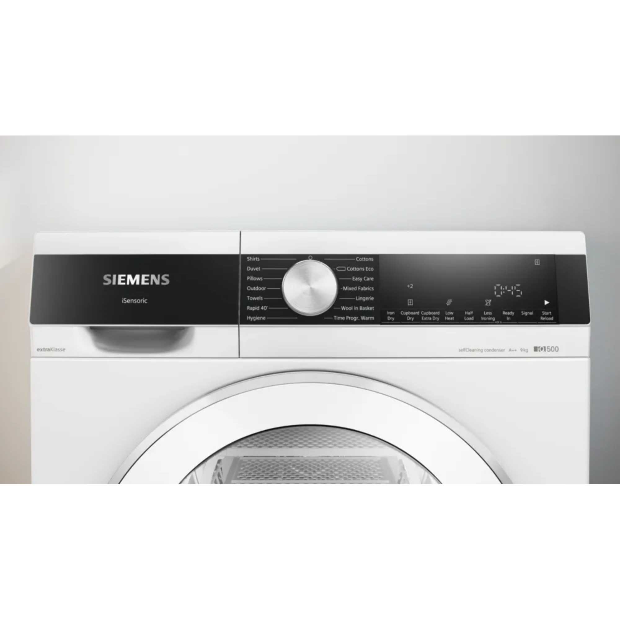 Siemens iQ500 WQ45G200GB 9kg Heat Pump Dryer with Sensor Drying - White