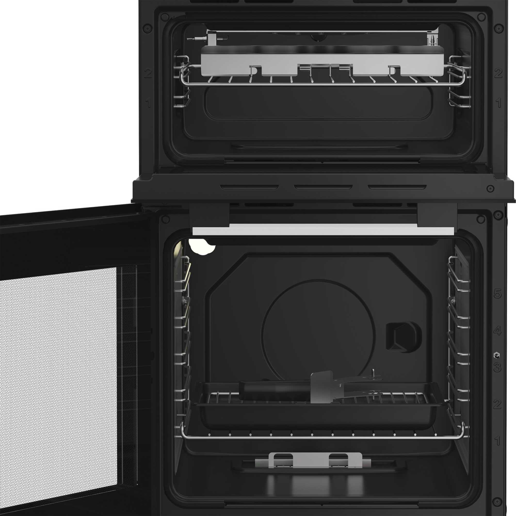 HTG5GCW 500mm Gas Twin Cavity Cooker - White