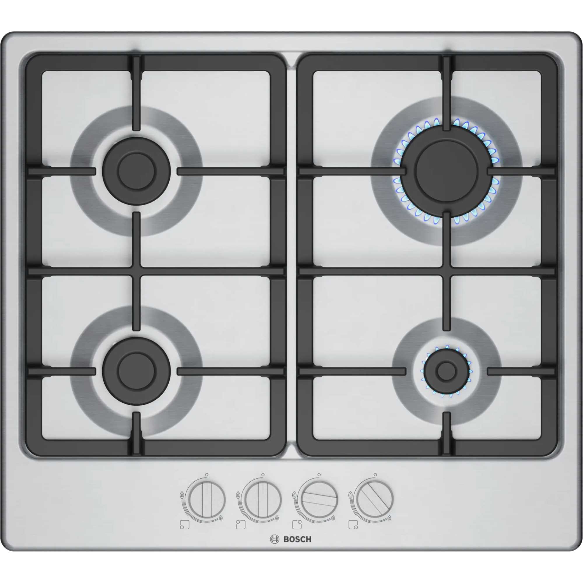 PGP6B5K90 Series 4 60cm 4 Burner Gas Hob - Stainless Steel