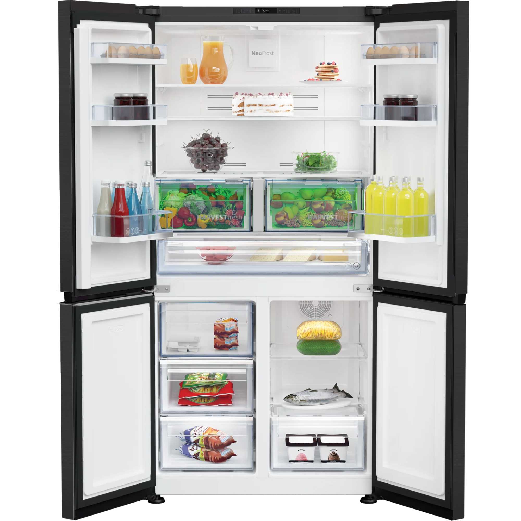 GN446224VPZ 572L NeoFrost U/S Fridge Freezer - Black Steel