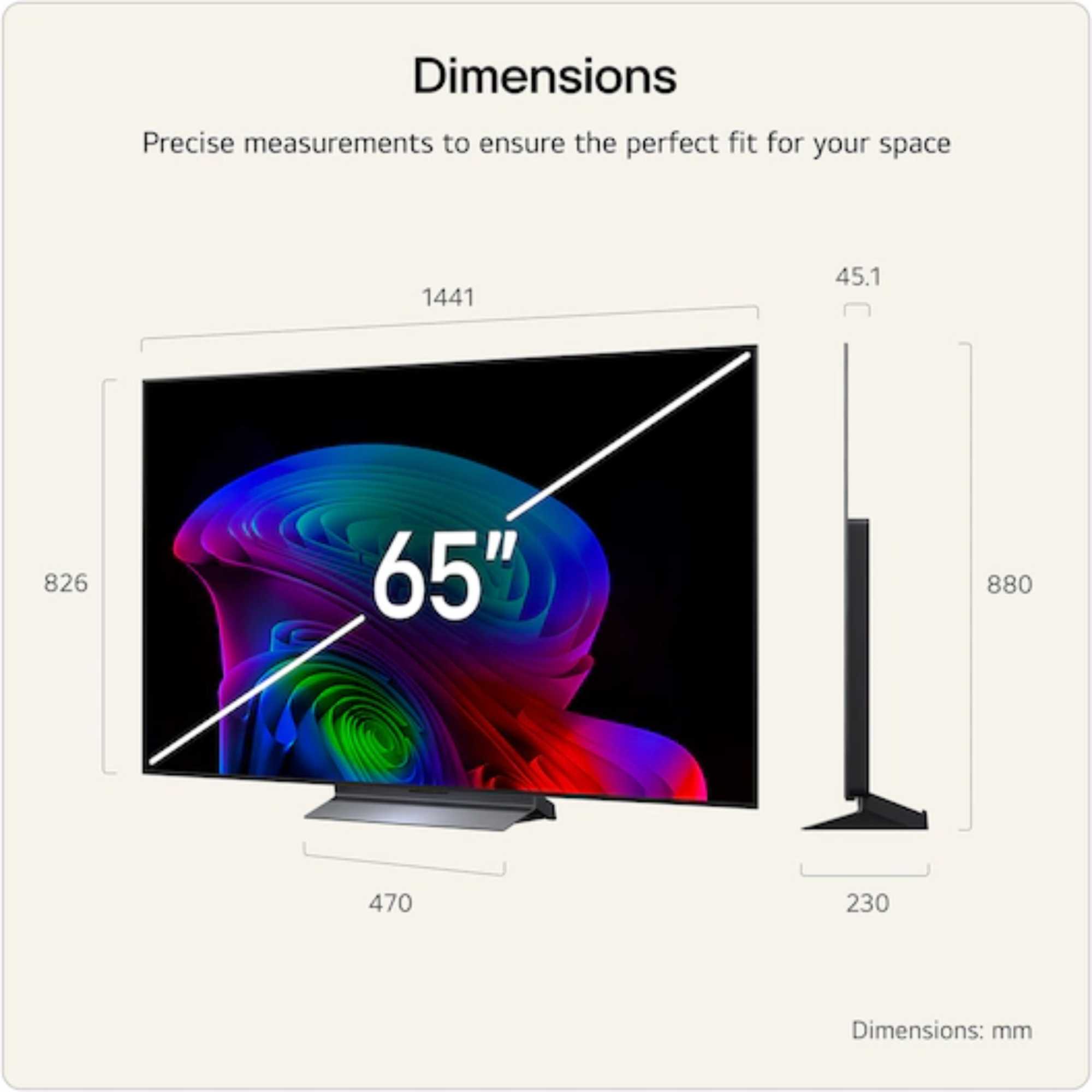 C66LB 65" 4K Ultra HD OLED HDR evo AI Smart TV - 65C66LB