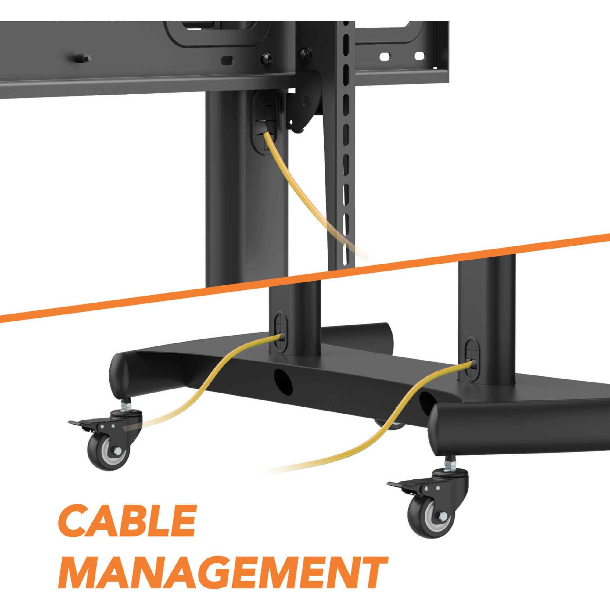 APTC1100 PRO Height Adjustable Mobile TV Cart