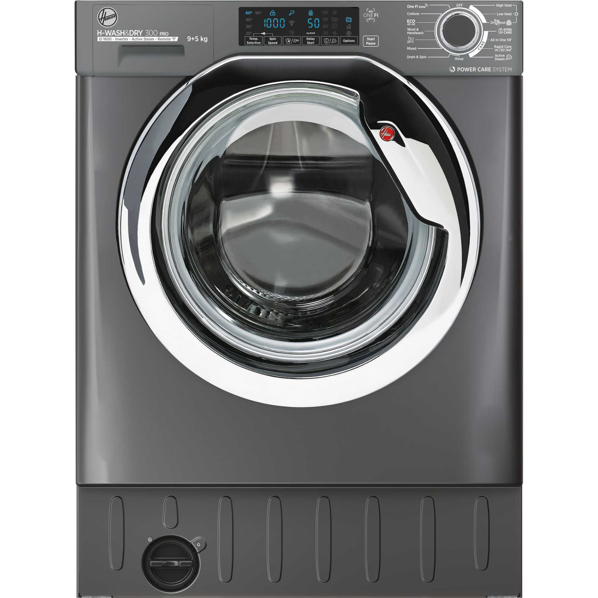 HBDOS695TAMCRE80 H-WASH & Dry 300 Pro 9+5kg Washer Dryer - Grey