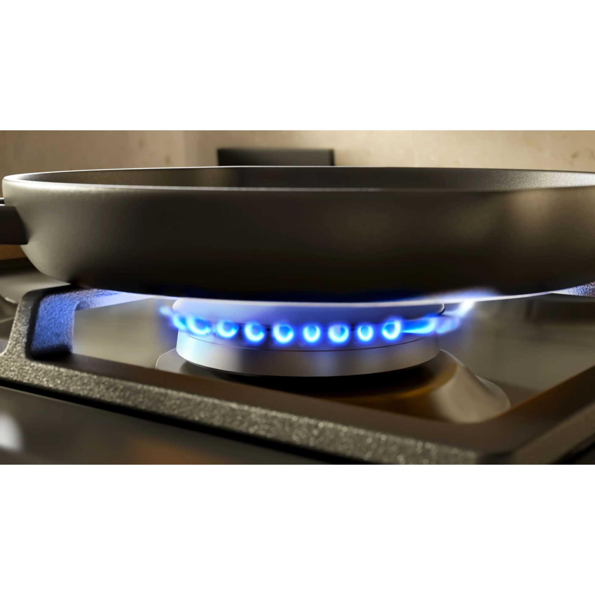 GEN73415E 60cm Built-In 4 Zone Gas Hob - Stainless Steel