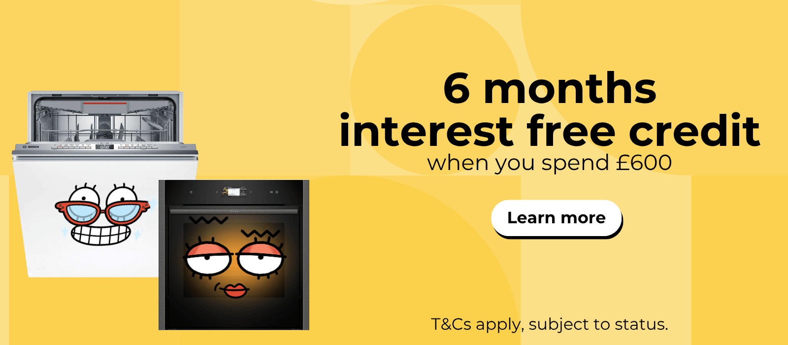 6 months interest free credit when you spend £600