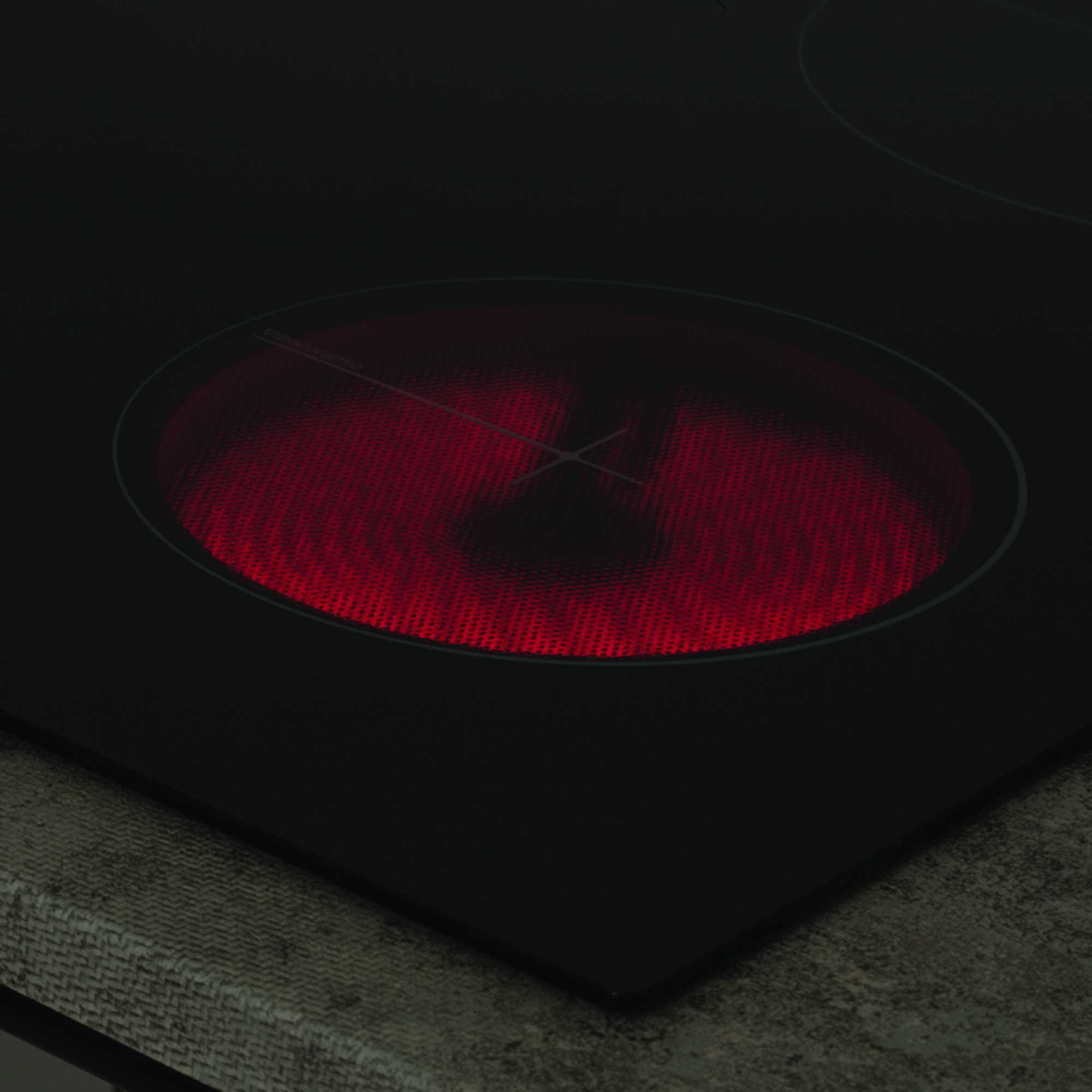 C60CTC 60cm 4 Zone Ceramic Hob - Black Glass