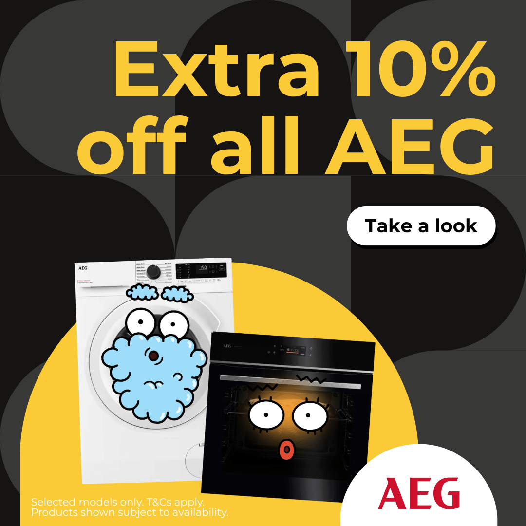 Extra 10% off all AEG appliances