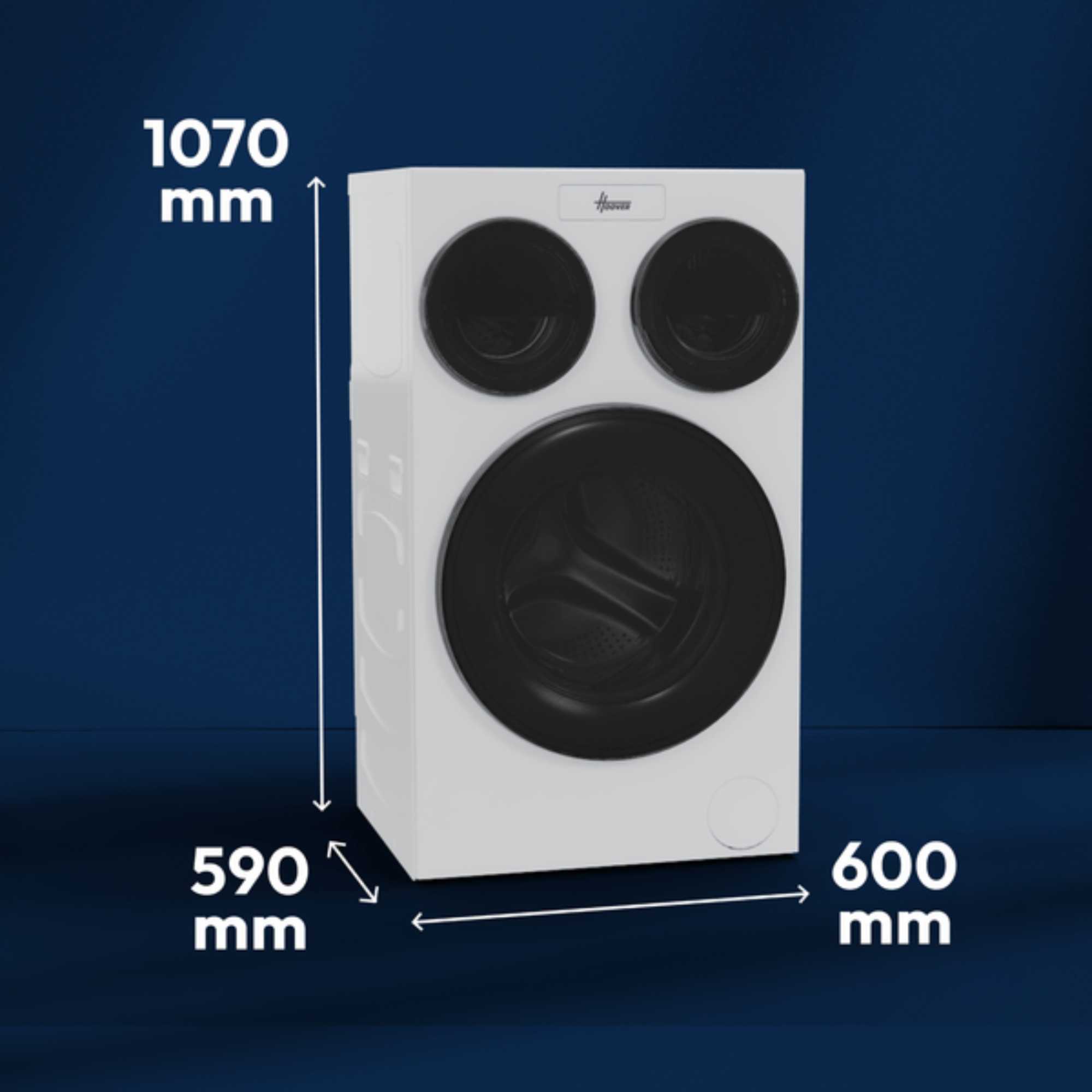 MultiWash 10kg + 1kg + 1kg 1400rpm Washing Machine - HMQD 410CBL9-80