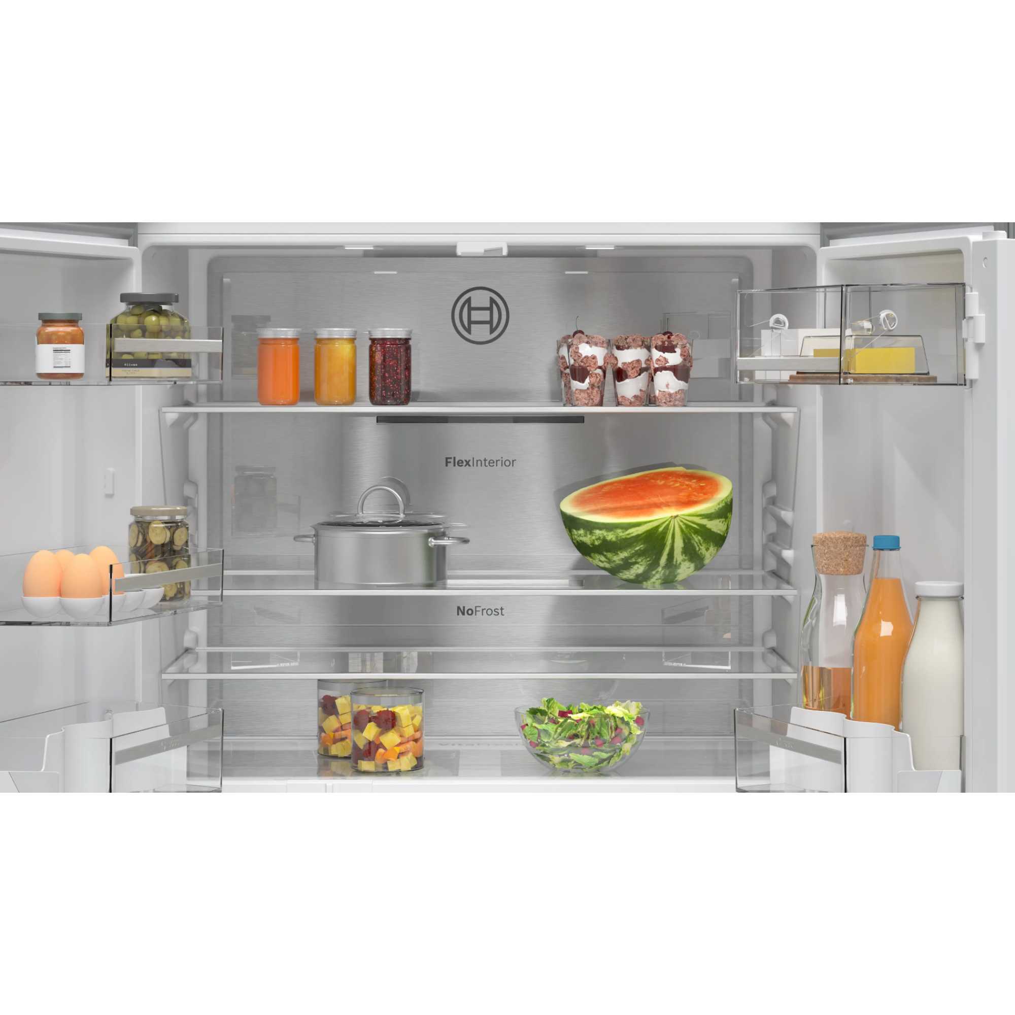 KFN96APEAG 605l LED Total No Frost Fridge Freezer - Inox