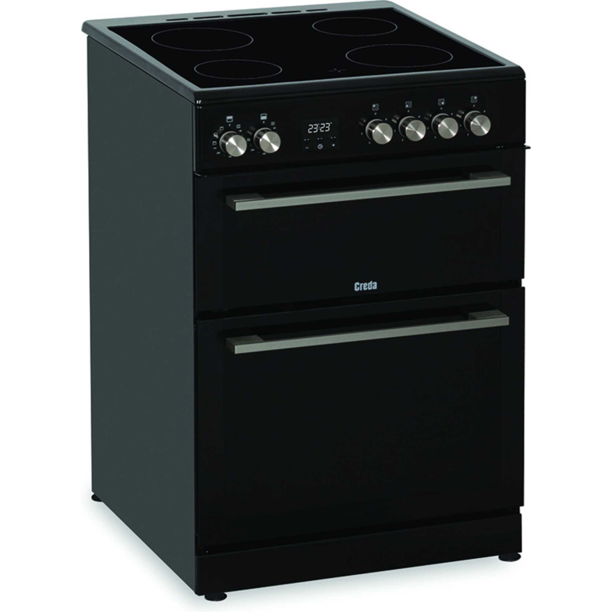 C60CDOBL 60cm Double Oven Ceramic Cooker - Black