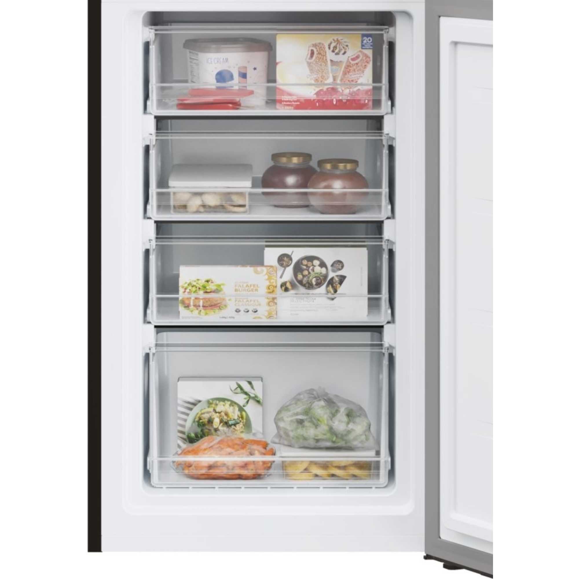HVT3CLECKIHB-1 252L Fridge Freezer with Low Frost Technology - Black