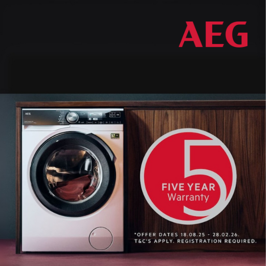 AEG 5 year warranty