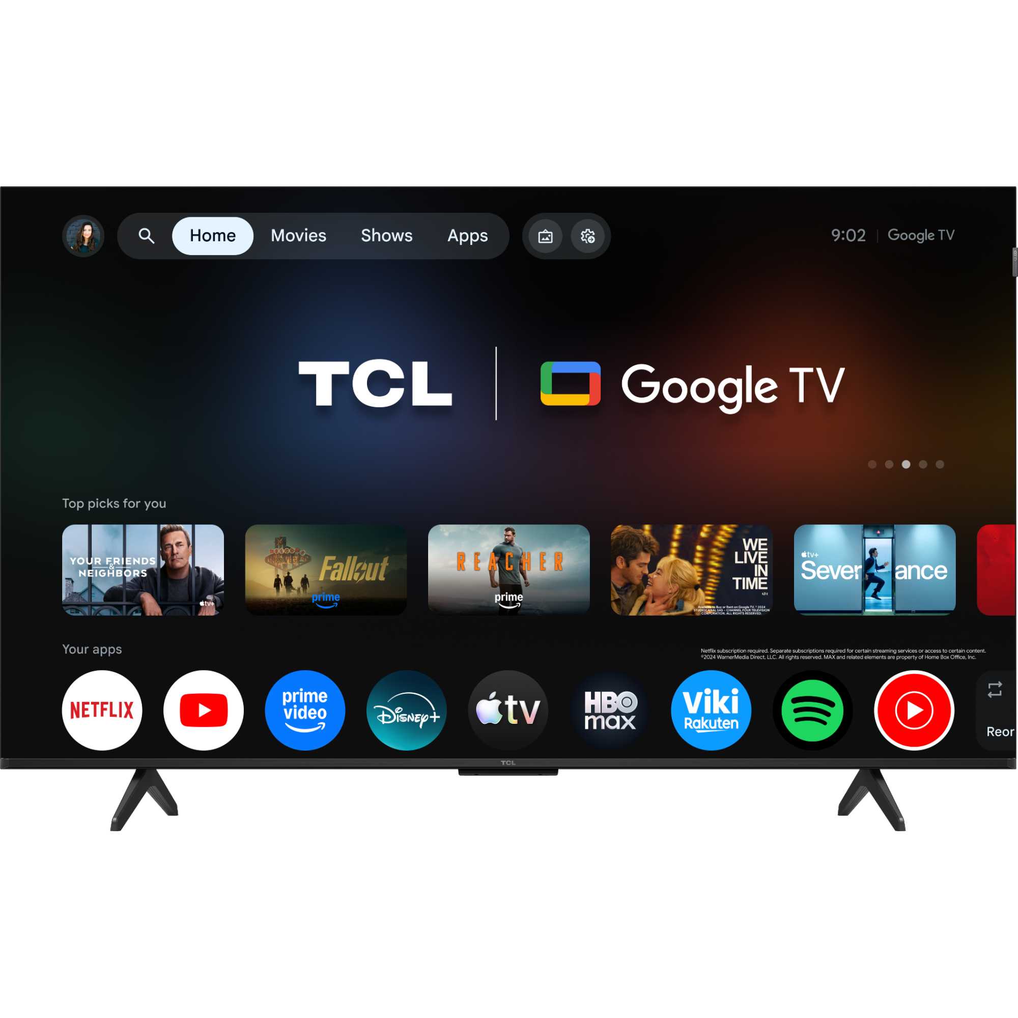 P7L 50" 4K Smart QLED Google AI TV - 50P7L-UK