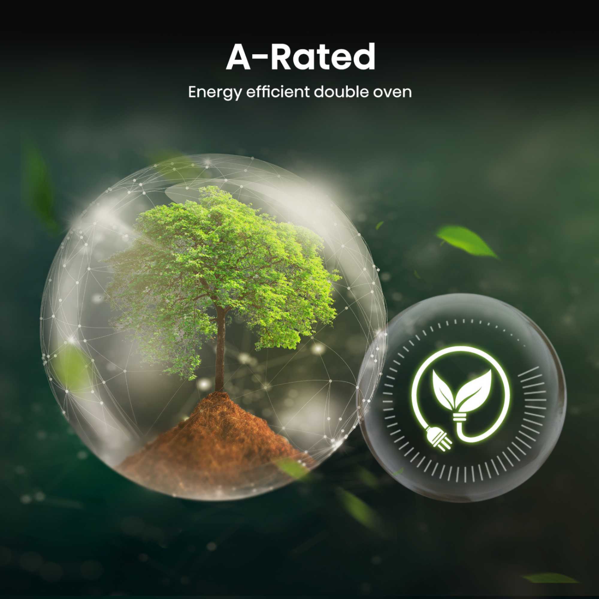 HDCEIT6C20B Electric Double Oven with Induction Hob & Air Fry - Black