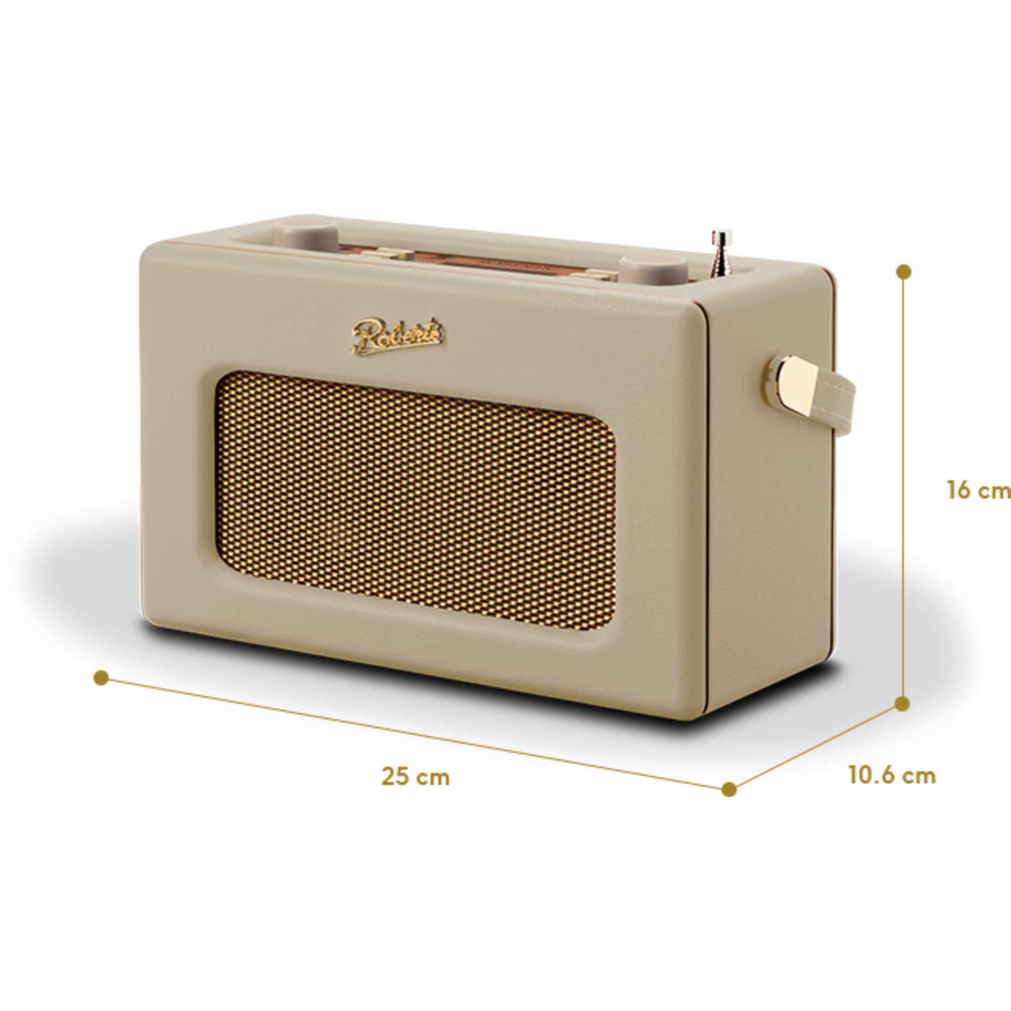 RD70PC 1950s Style Clock Radio - Pastel Cream