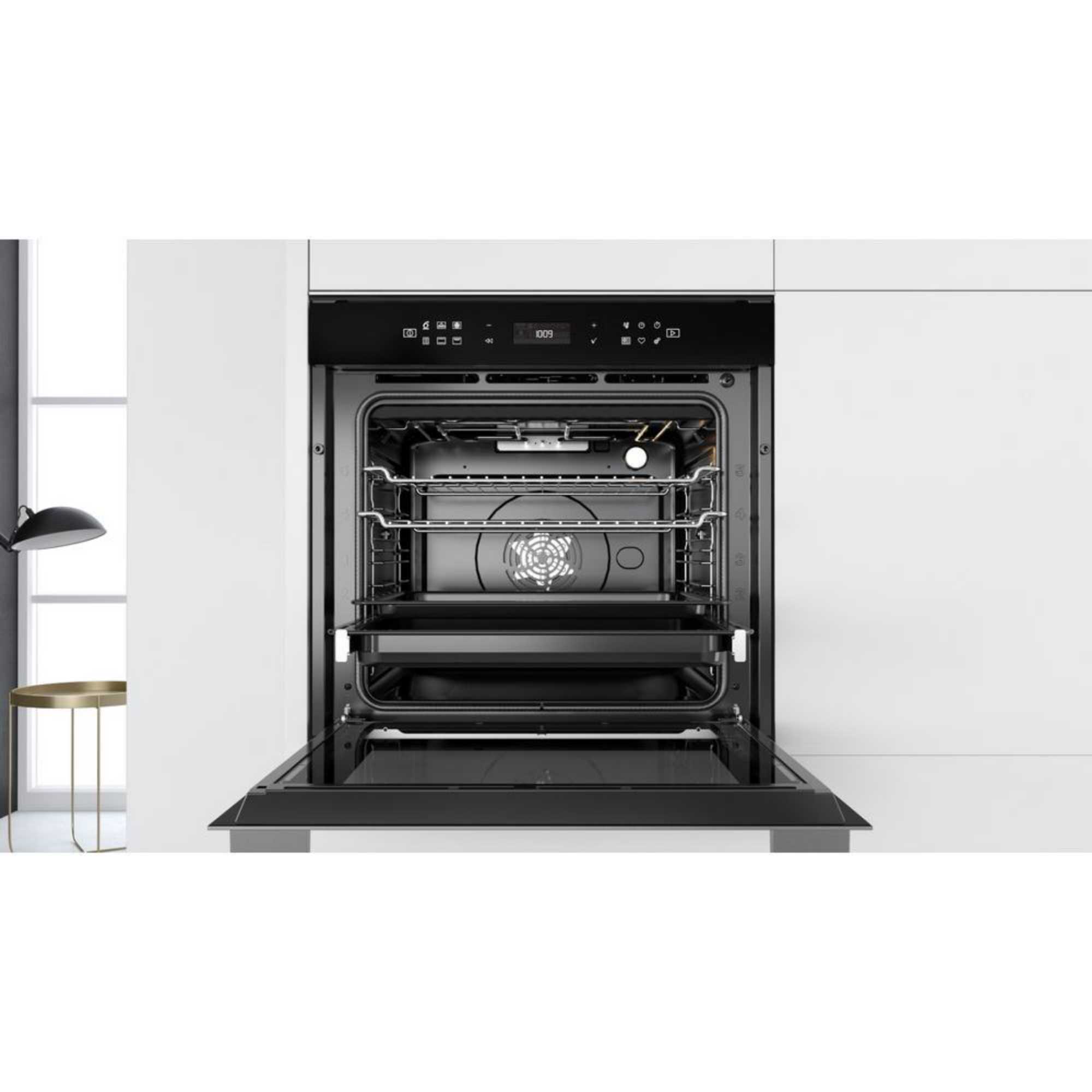 W7OM44S1P 73l Built-In Electric Pyrolytic Single Oven - Stainless Steel