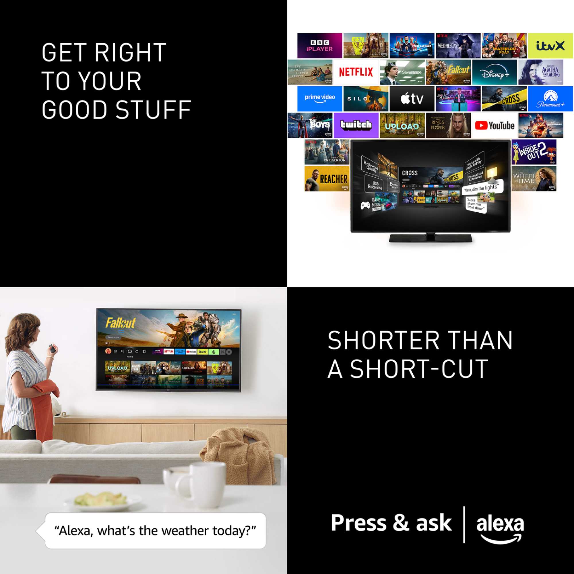 W85BEY 50" 4K Ultra HD QLED Fire TV - TV-50W85BEY