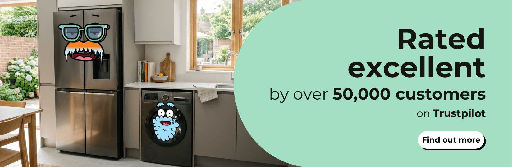 Rated excellent by over 50,000 customers on Trustpilot.