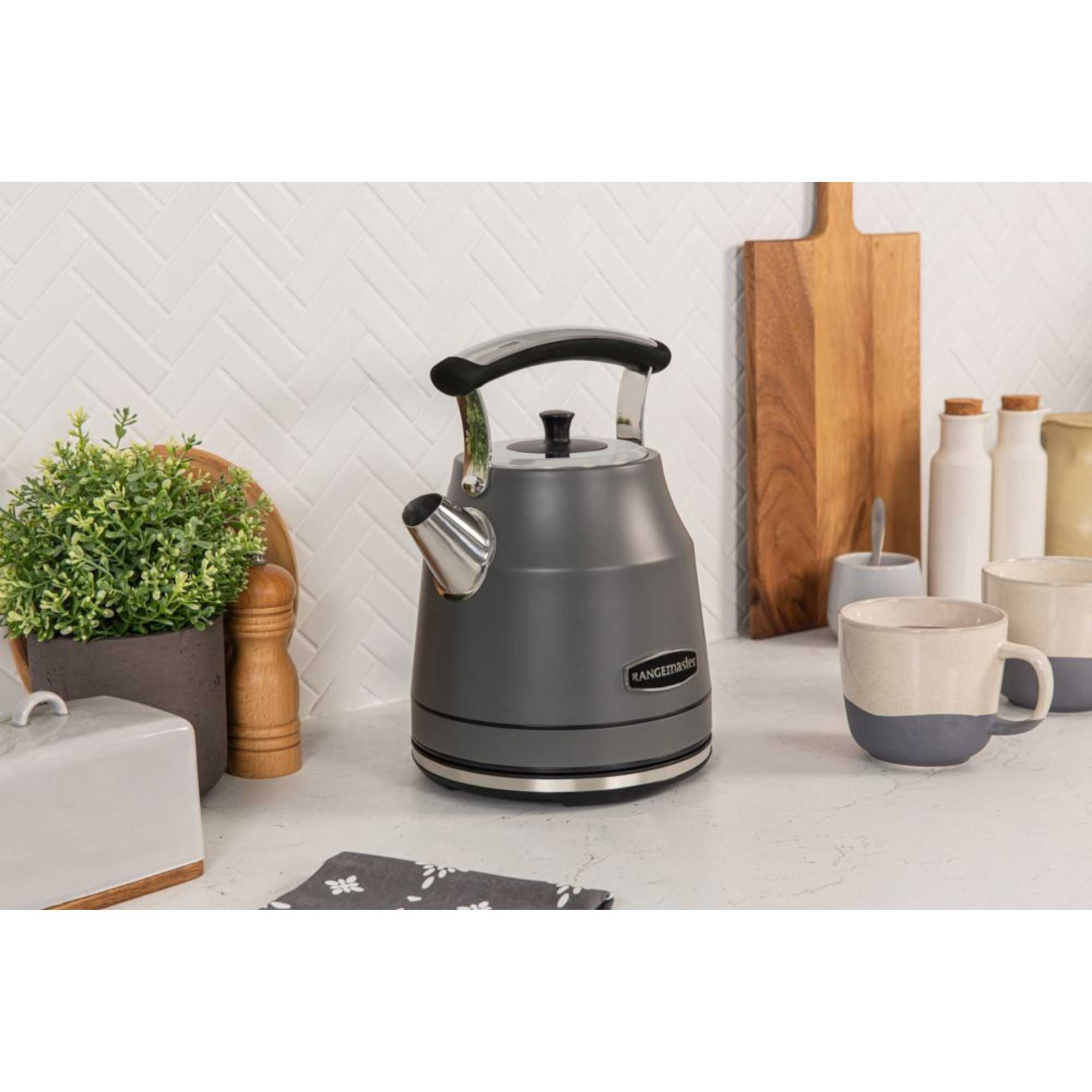 RMCLDK201GY 1.7l 3kW Classic Quiet Boil Cordless Jug Kettle - Grey