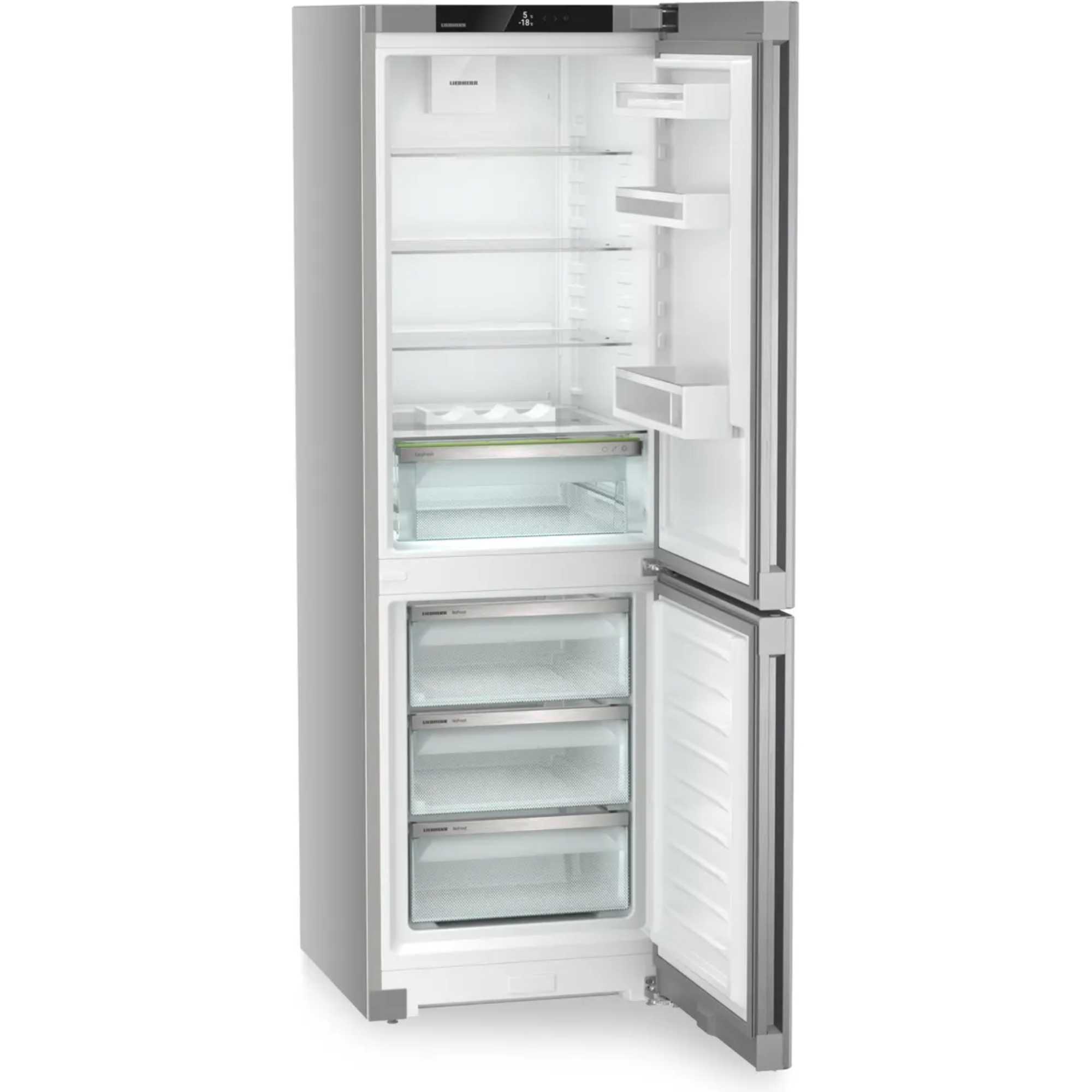 CNsfd 5203 Pure NoFrost 330l Fridge Freezer - SteelFinish