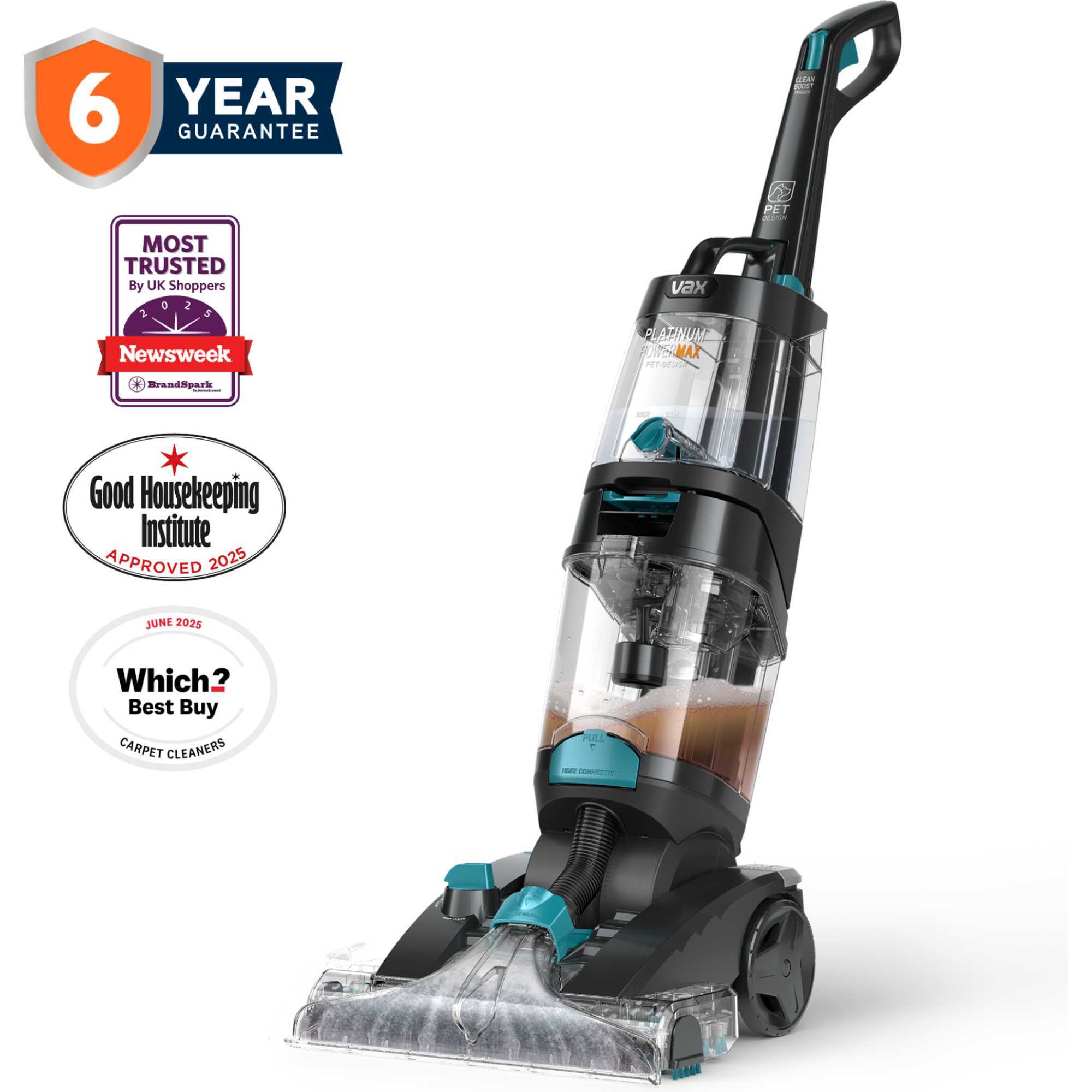 CDCW-PMXP Platinum Power Max Pet-Design Carpet Cleaner - Black & Teal