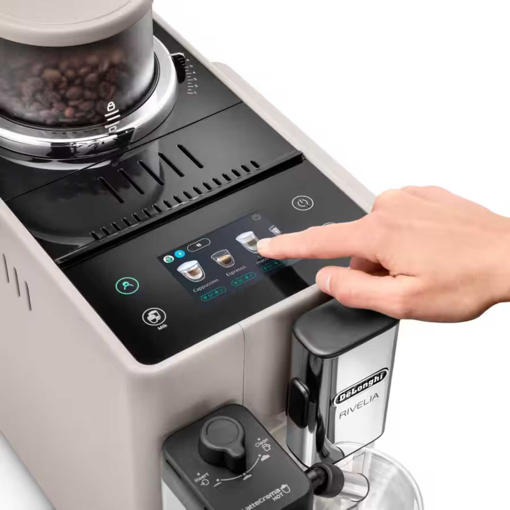 Rivelia EXAM440.55.BG Bean to Cup Coffee Machine - Beige
