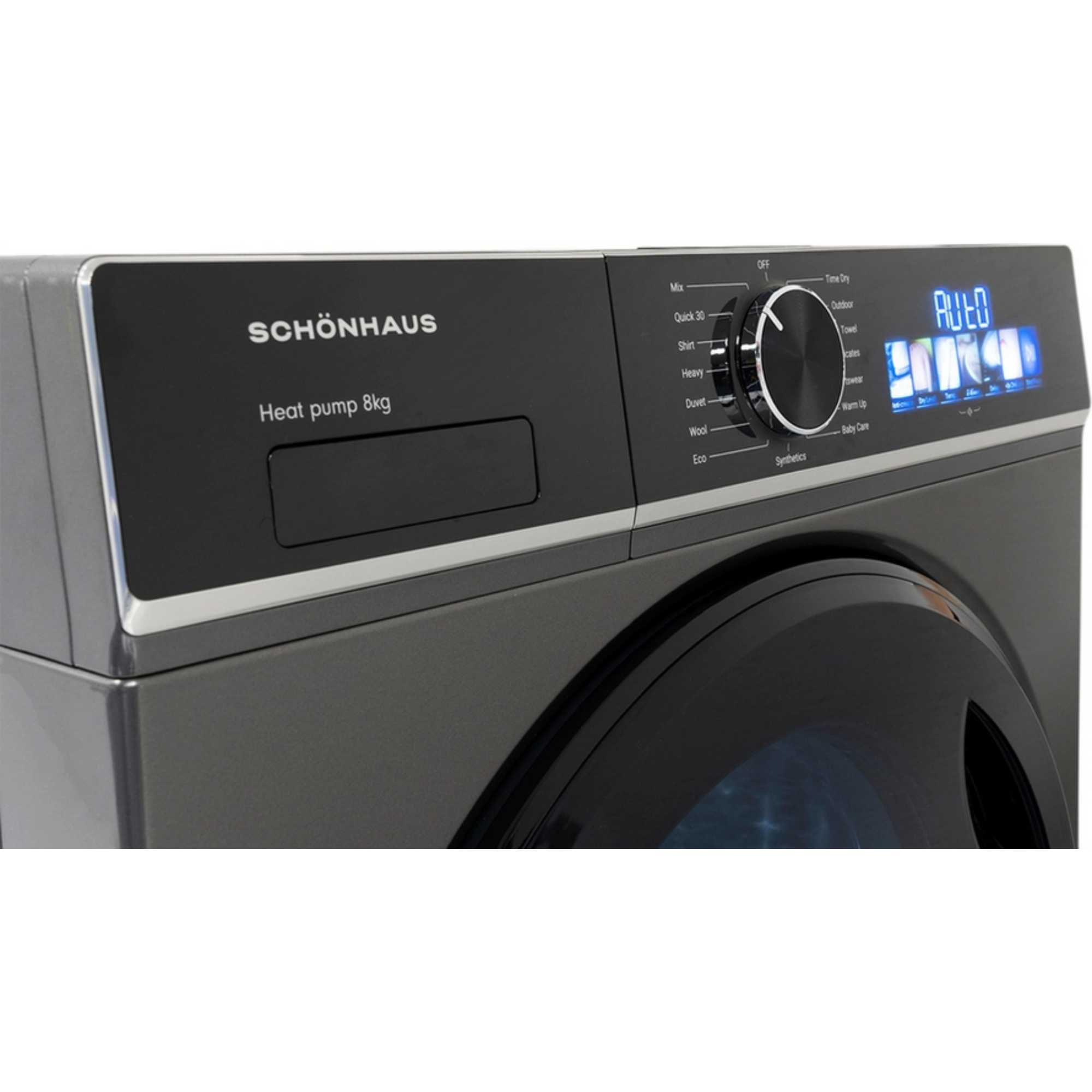 TDSHF018A3G 8kg Heat Pump Tumble Dryer - Graphite