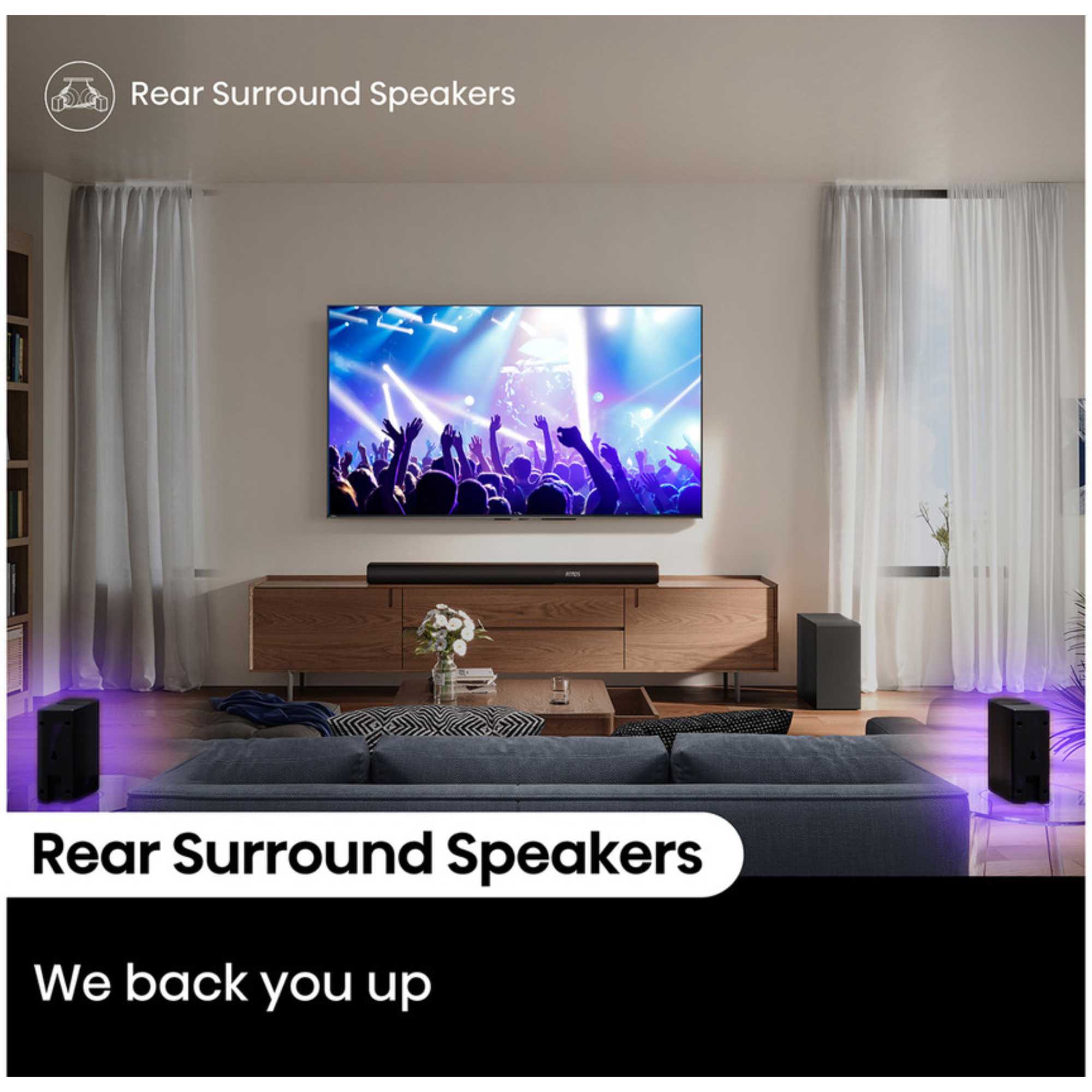 AX5100Q 5.1ch Dolby Atmos Soundbar with Wireless Subwoofer