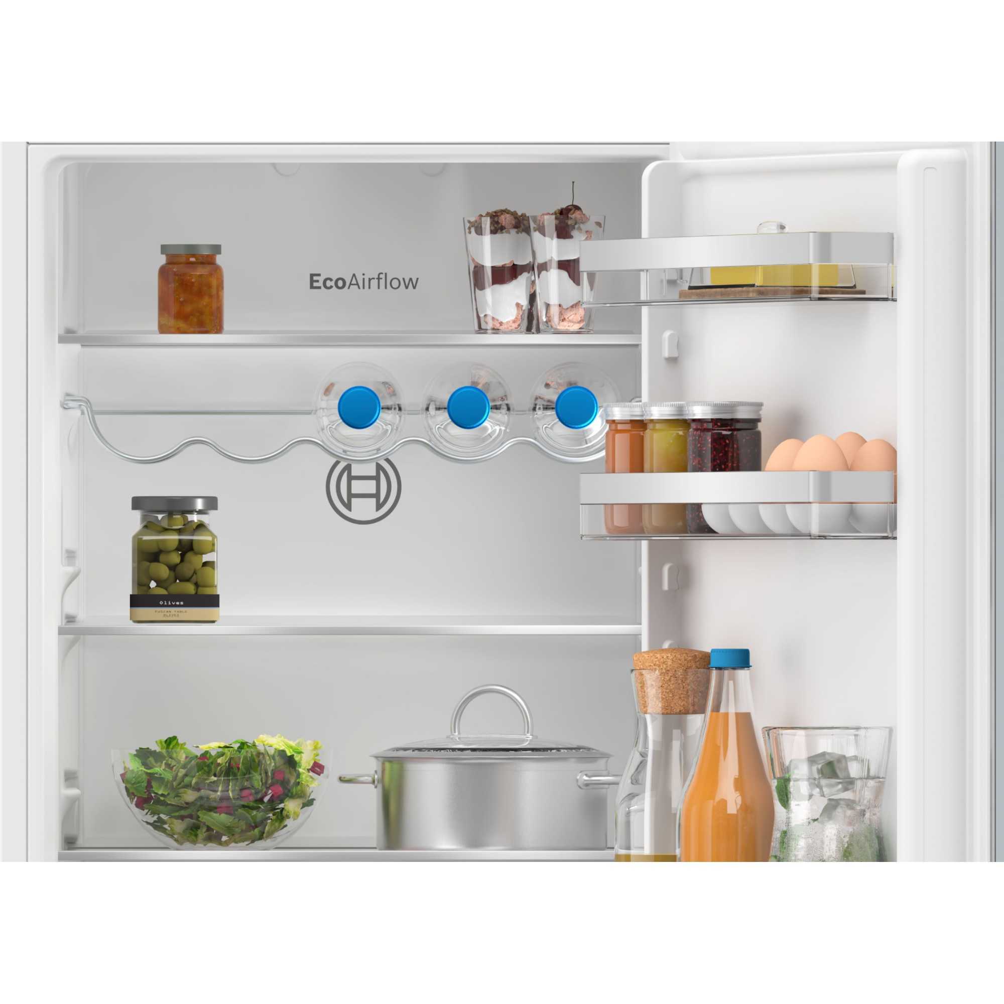 KIN86VSE0G Series 4 260l No Frost Integrated Fridge Freezer