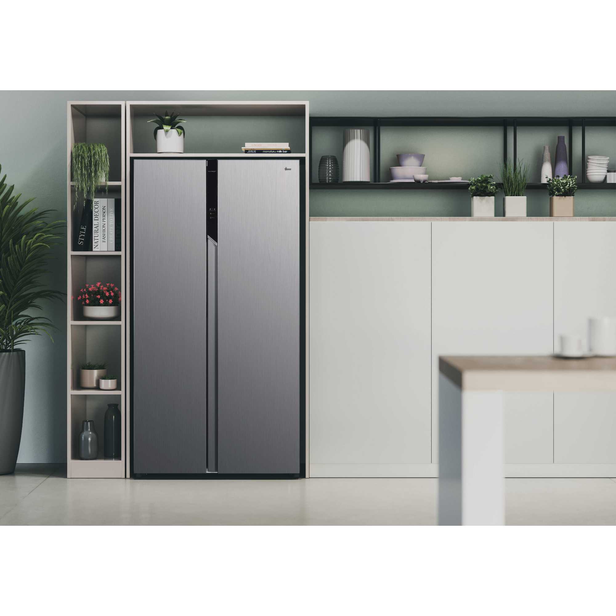 H-Fridge 500 Maxi American Style Fridge Freezer 60/40 Total No Frost - Stainless Steel - HHSBSO-6174XK-1