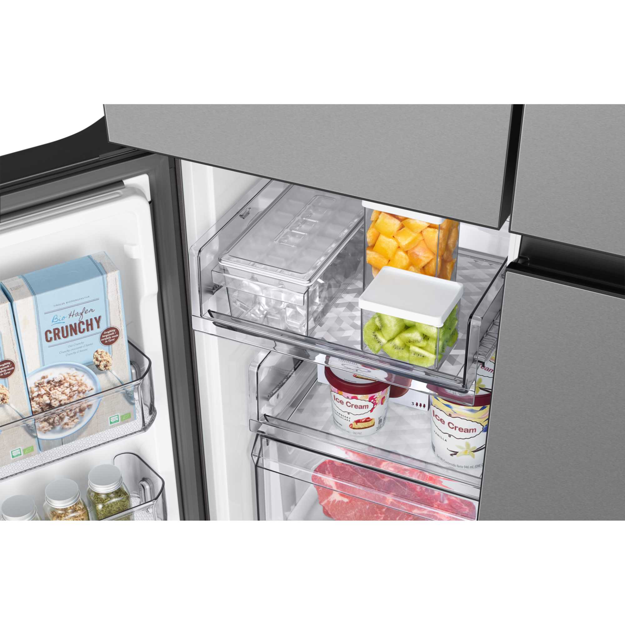 RM70F67RDREU Bespoke AI Series 8 American Style Fridge Freezer - Stainless Steel