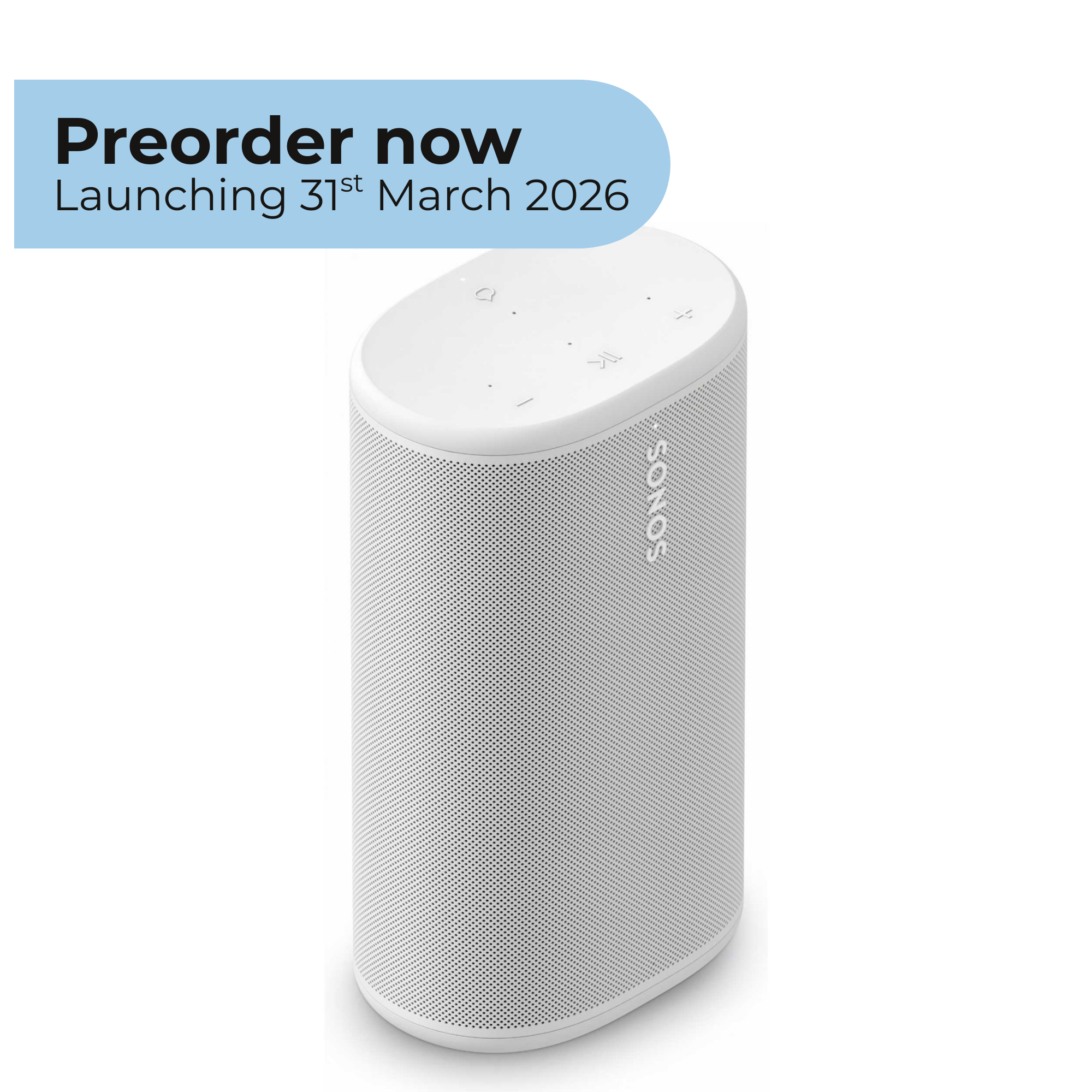 Play Versatile Bluetooth Portable Speaker with TruePlay - White