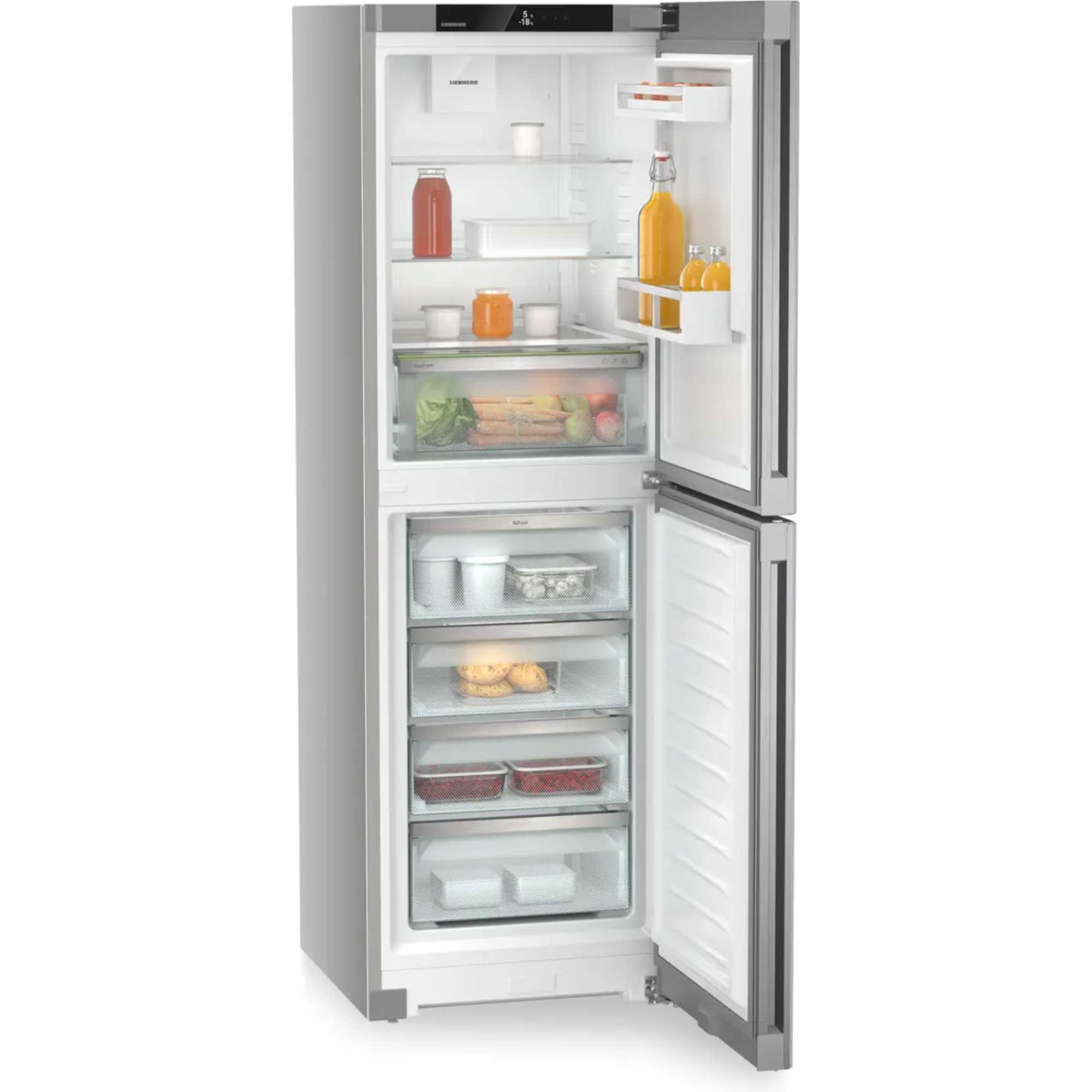 CNsfd 5204 Pure NoFrost 319l Fridge Freezer - SteelFinish