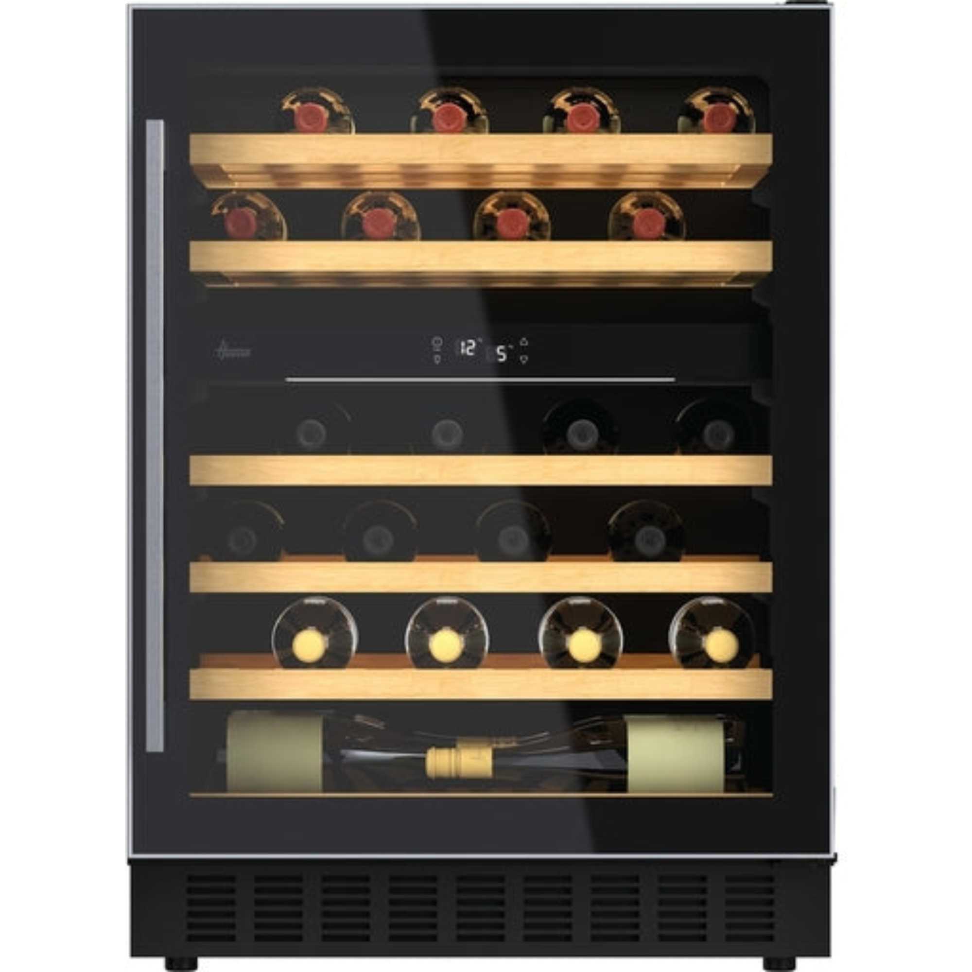 HWCB 60 UK/N H-Wine 700 46 Bottles Undercounter Wine Cooler - Black