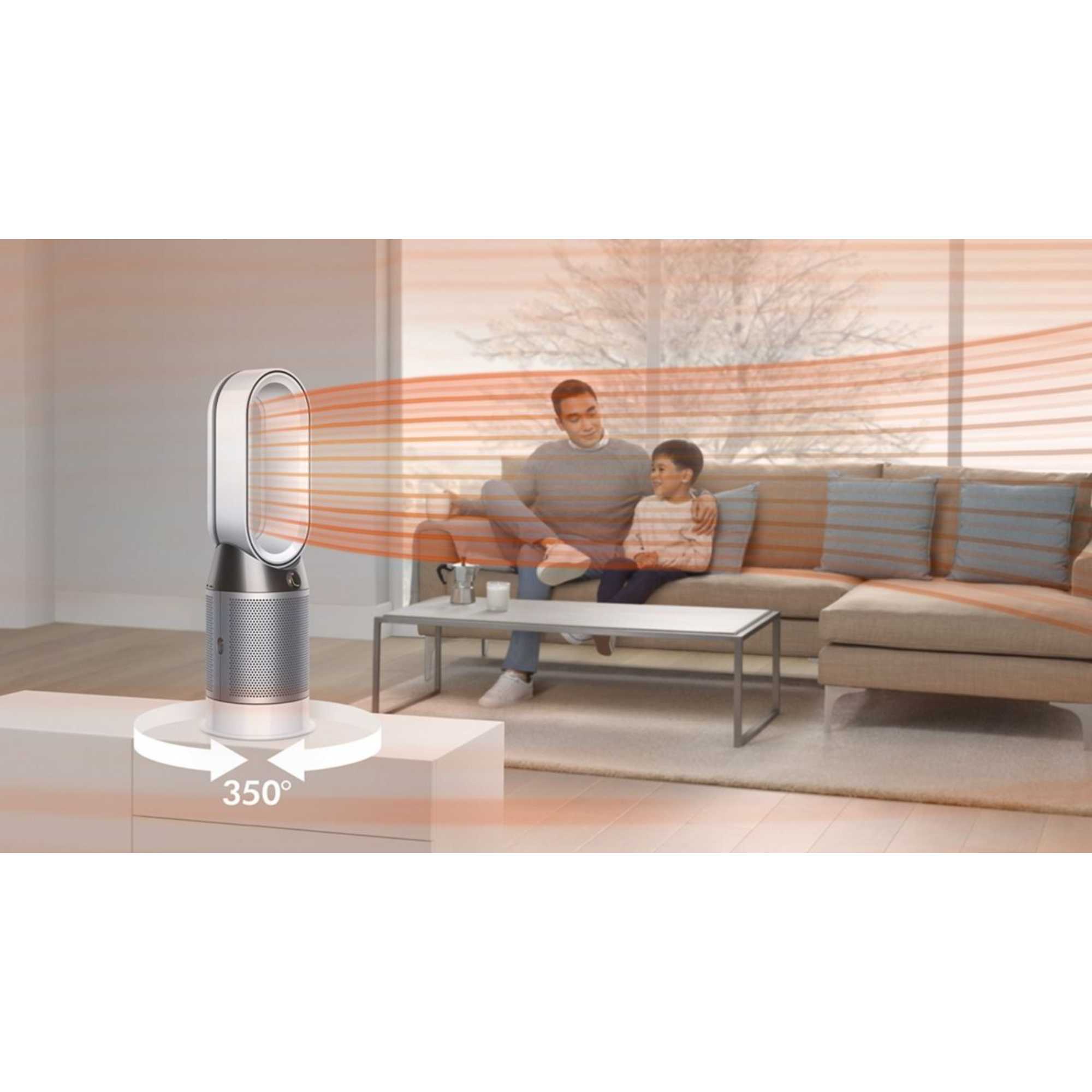 HP00 Pure Hot & Cool Purifier Fan Heater - White