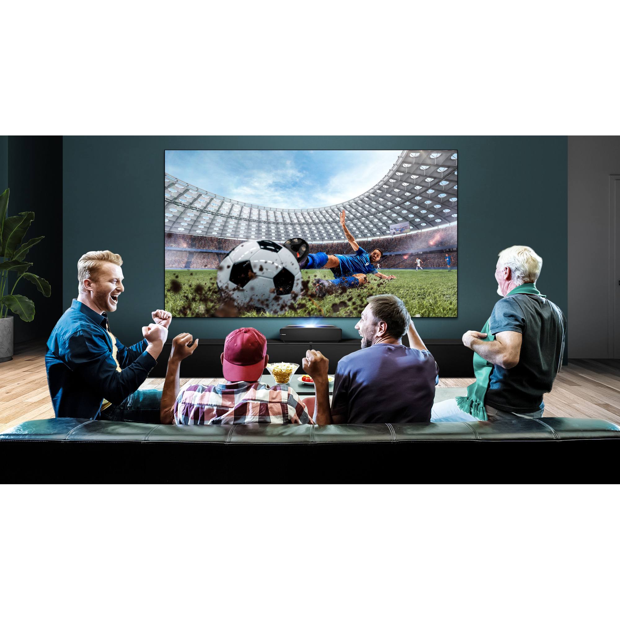 100L5FTUK-D12 100" Laser Projector - Black