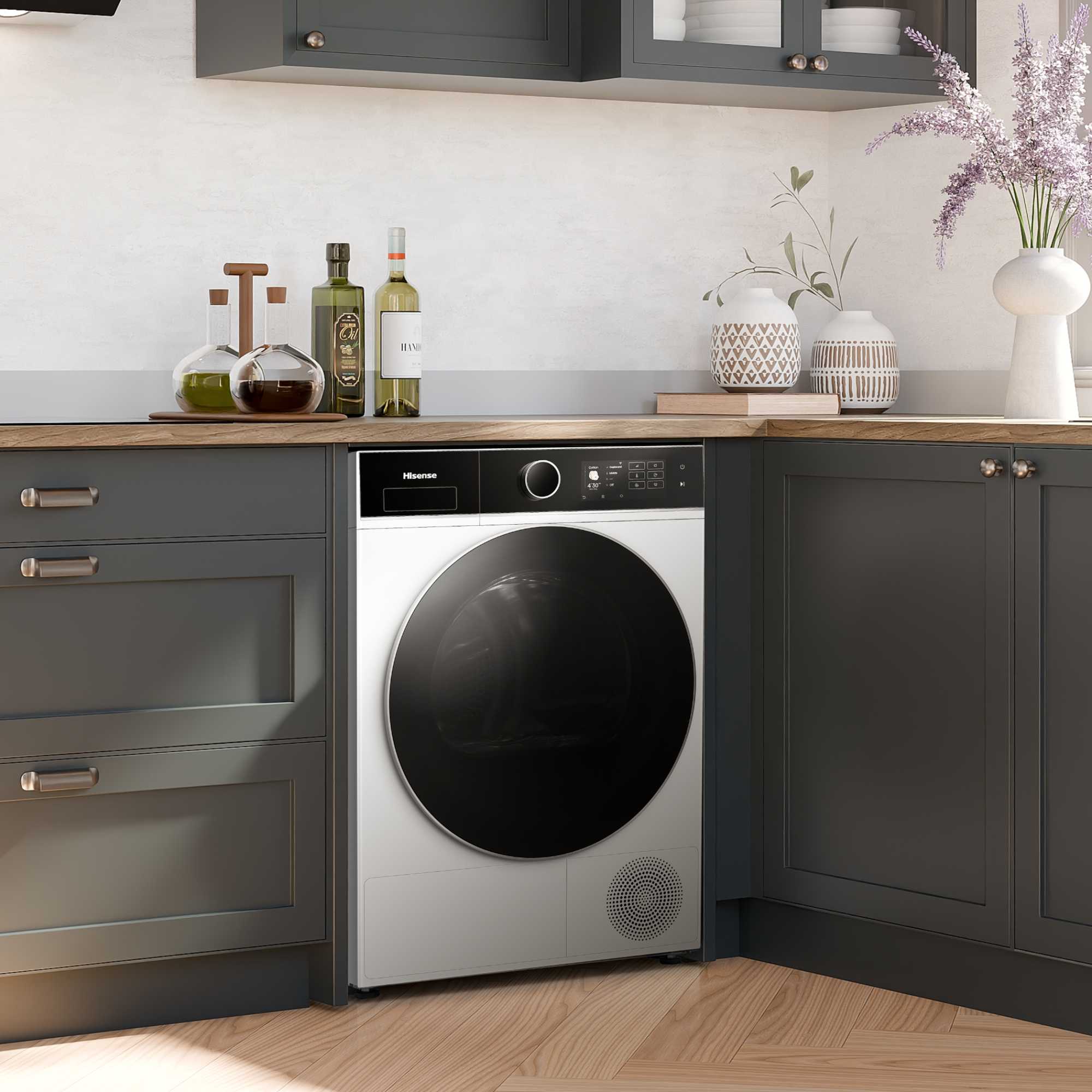 DH5I104BWAB 10kg Condenser with Heat Pump Tumble Dryer - White