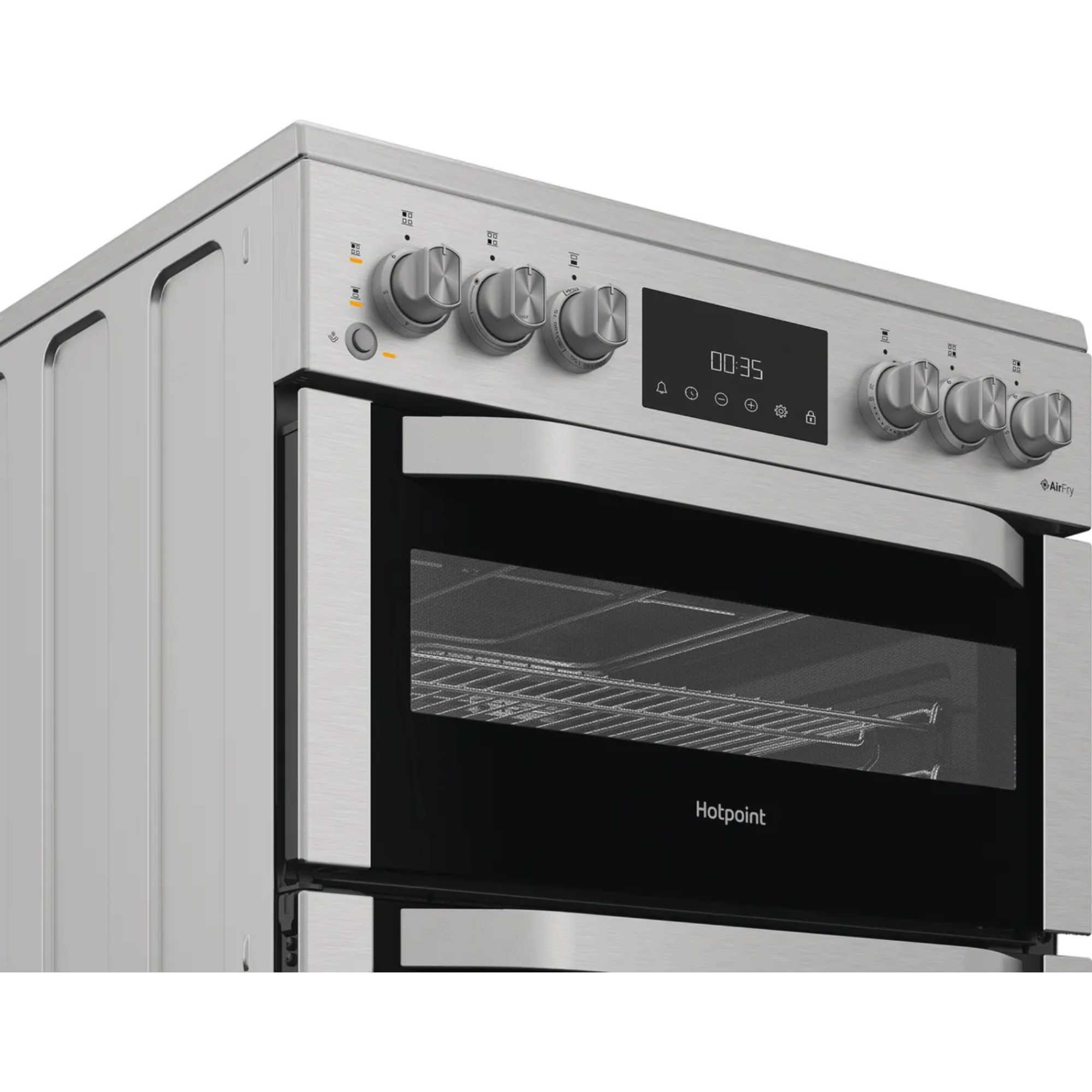 HDE6VDCASX 60cm Electric Double Cooker - Stainless Steel