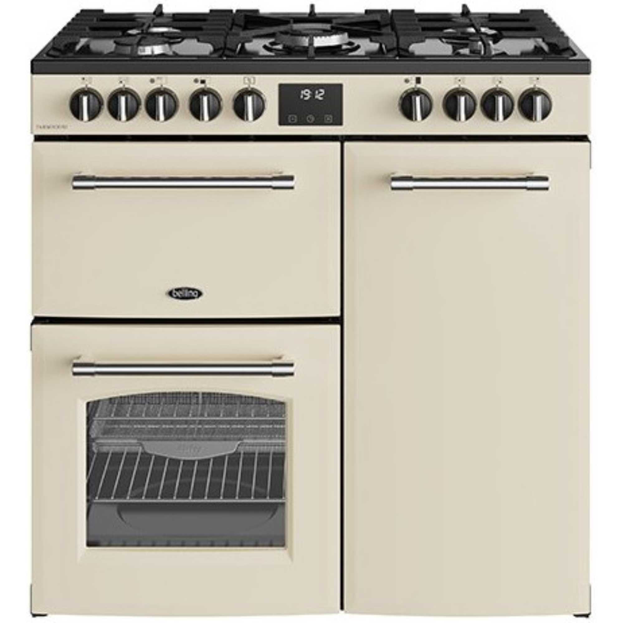 RCAFHOUSE90DFCRM Farmhouse 90DF Range Dual Fuel Cooker - Cream