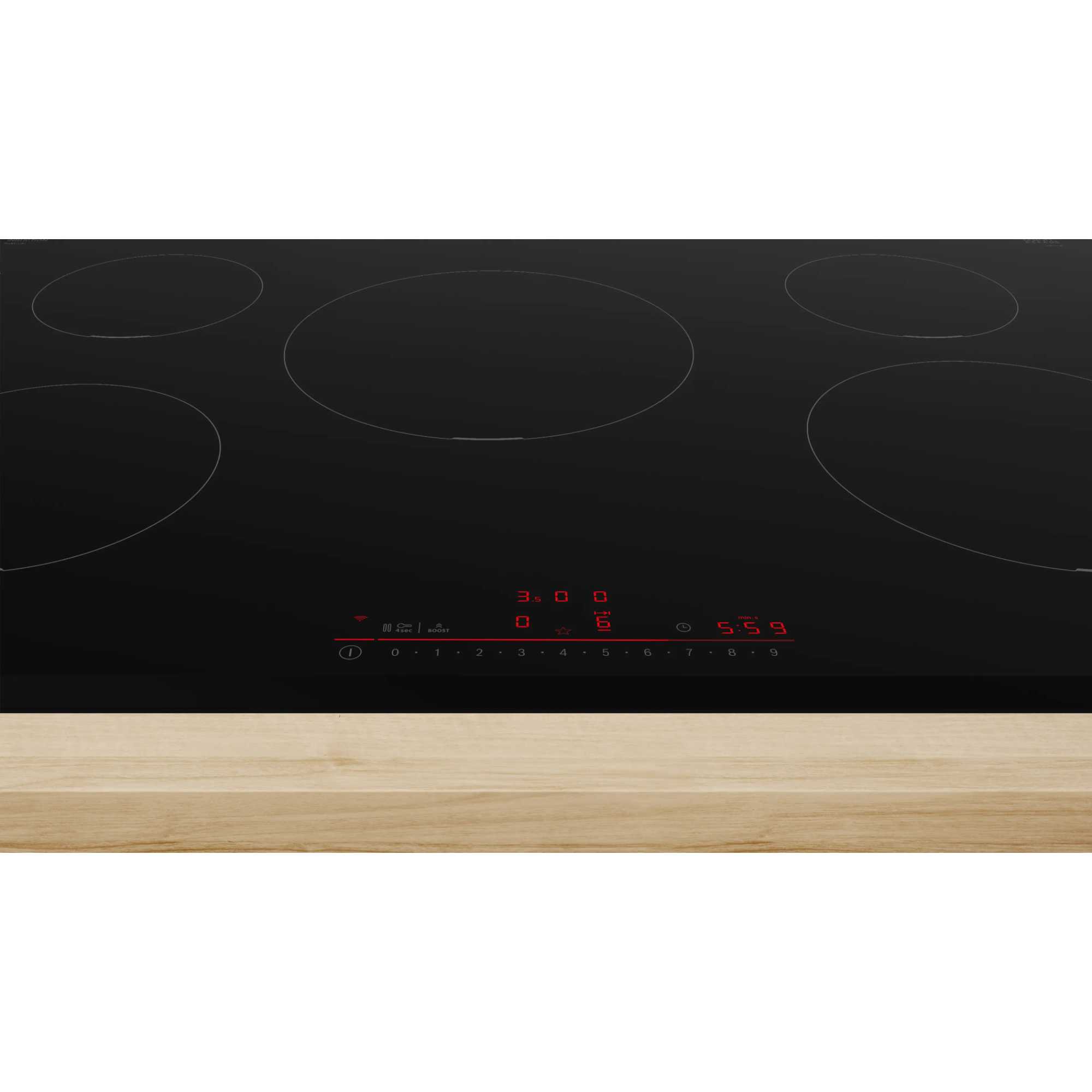 PIV831HB1E Series 6 5 Burner 80cm Induction Hob - Black