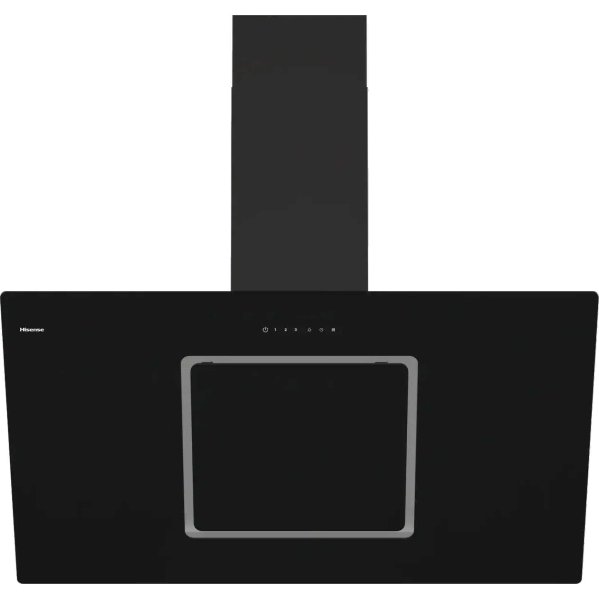 Hi4 Decorative CH10IN14BBUK 100cm Built-In Chimney Hood - Black