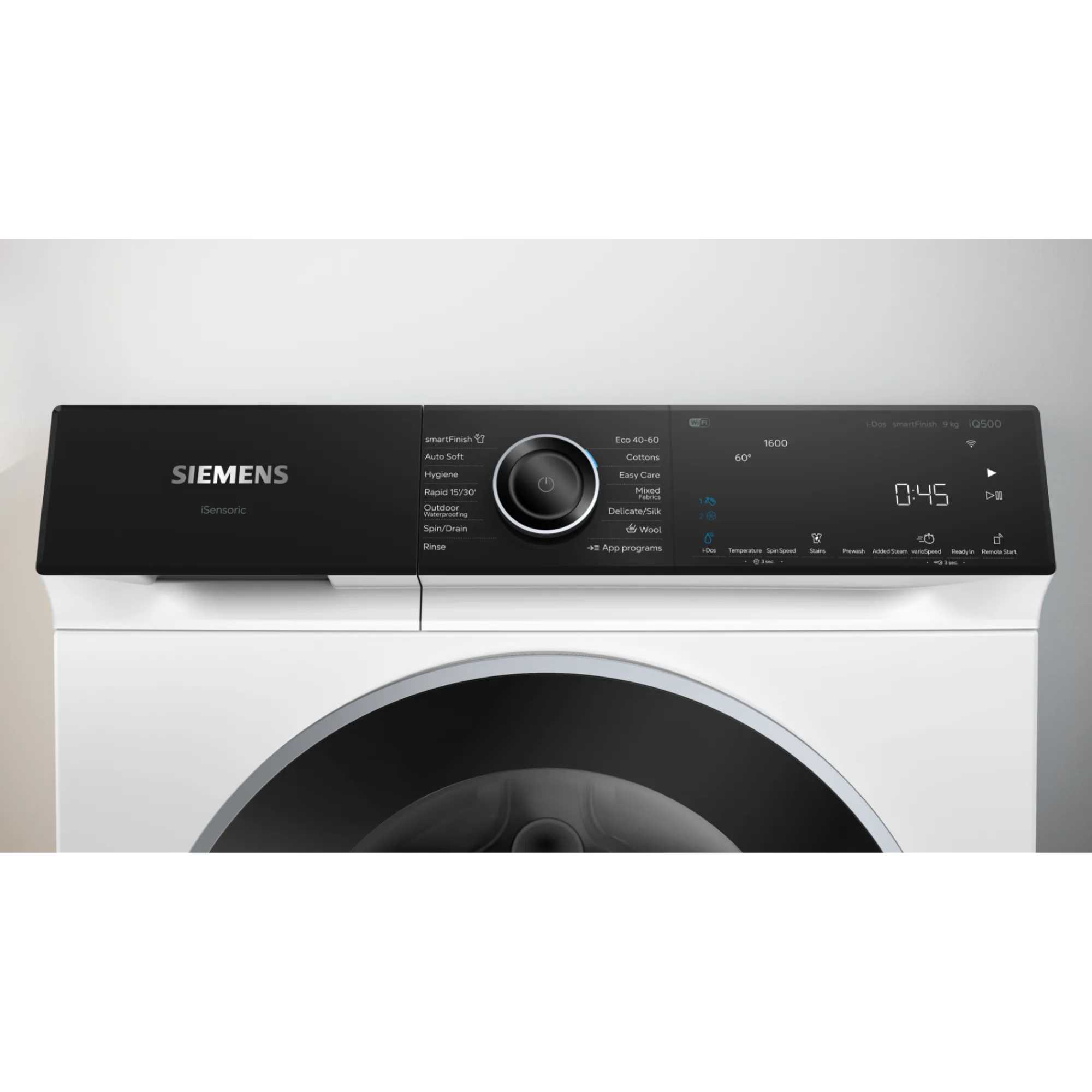 WG46H2A9GB iQ500 9kg Drum 1600rpm Smart Washing Machine - White