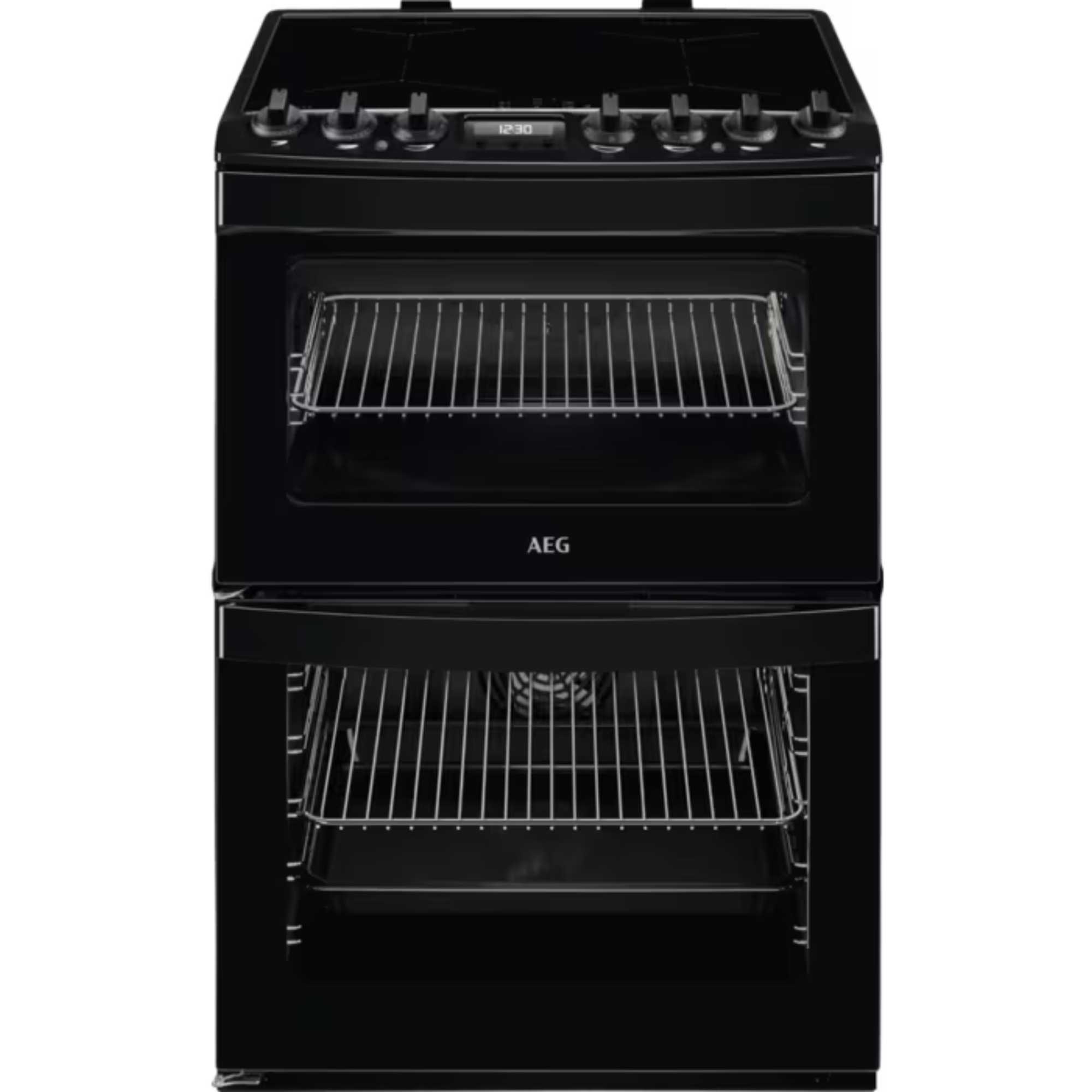 6000 SteamBake Electric Double Oven Cooker - CIB6743ACB