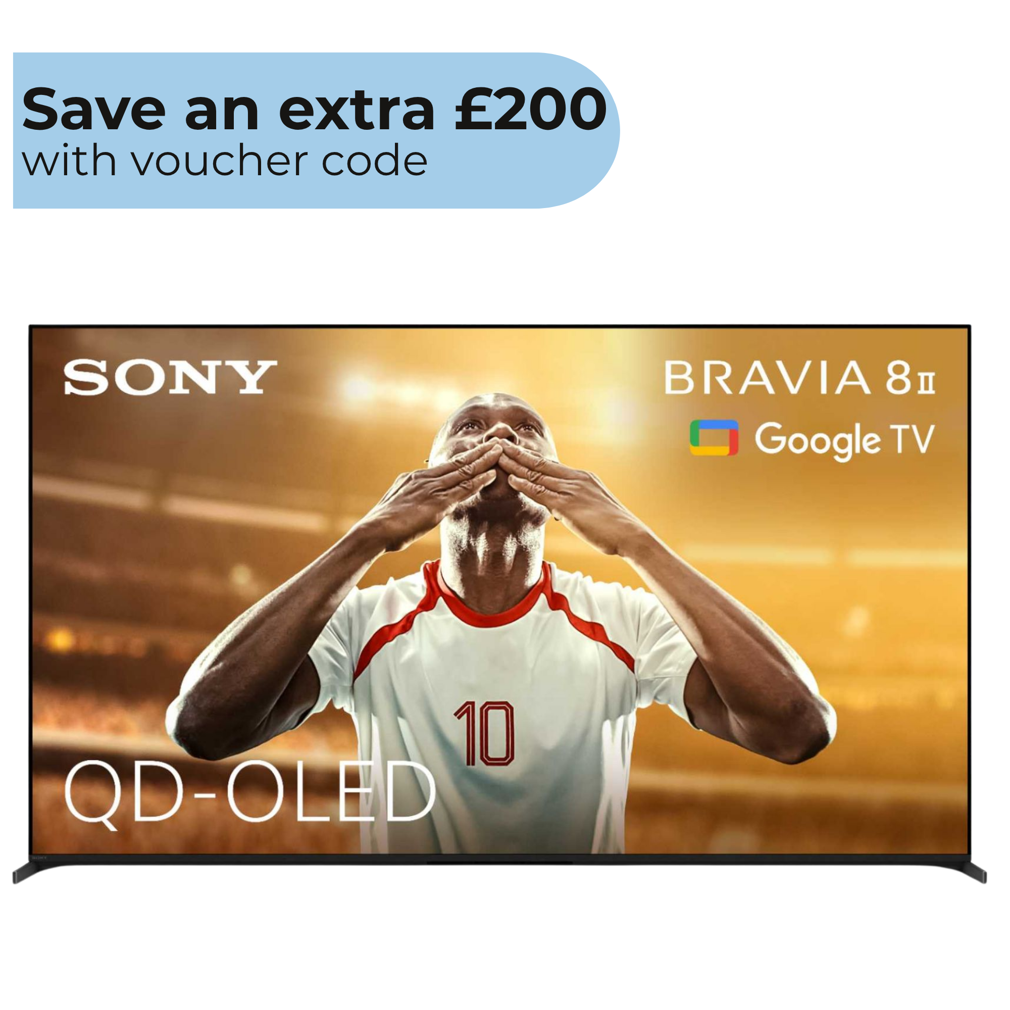 BRAVIA 8 II 65" 4K QD-OLED Google TV with Acoustic Surface Audio+ - K65XR8M25B