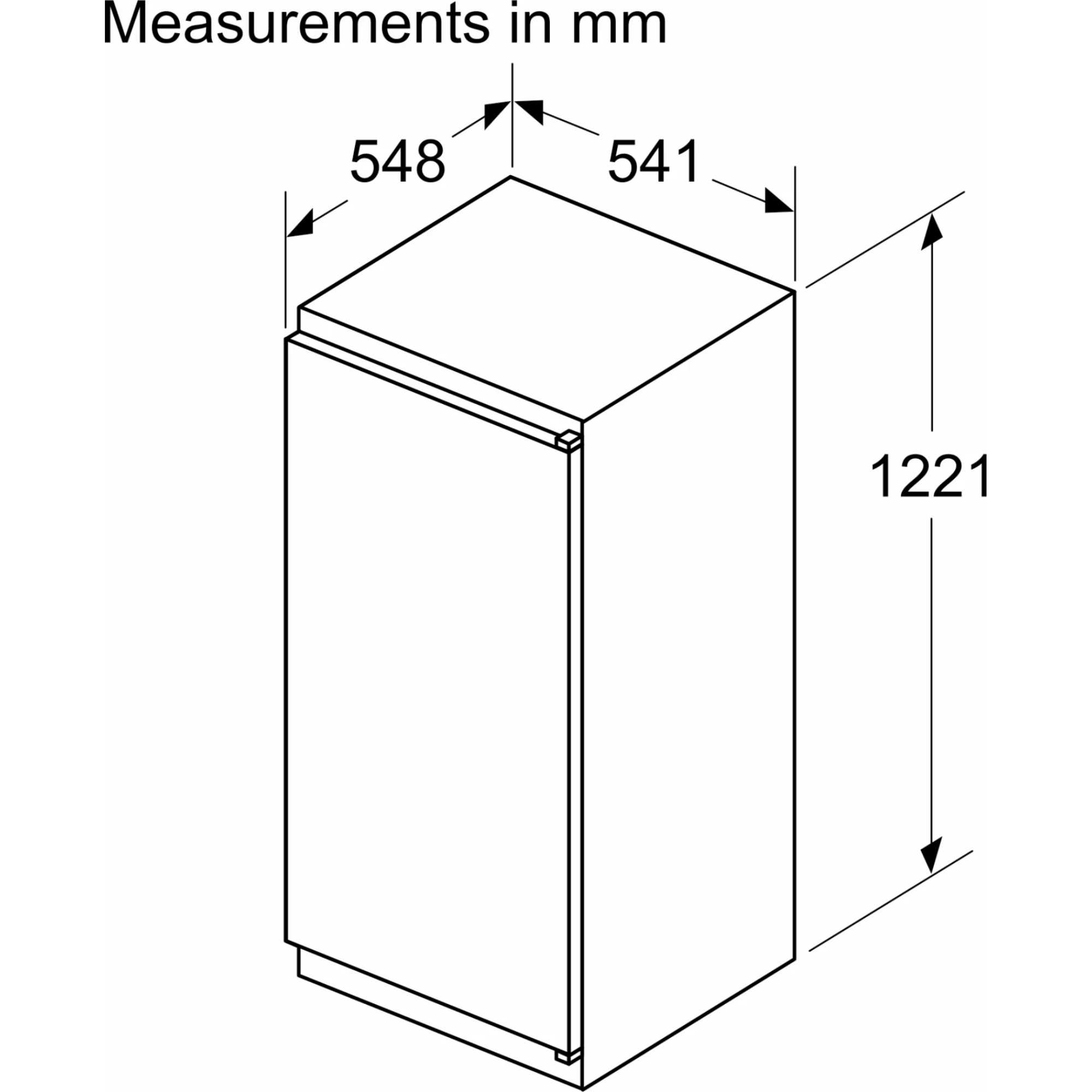 KI1411SE0 N 30 204l Built-In Larder Fridge