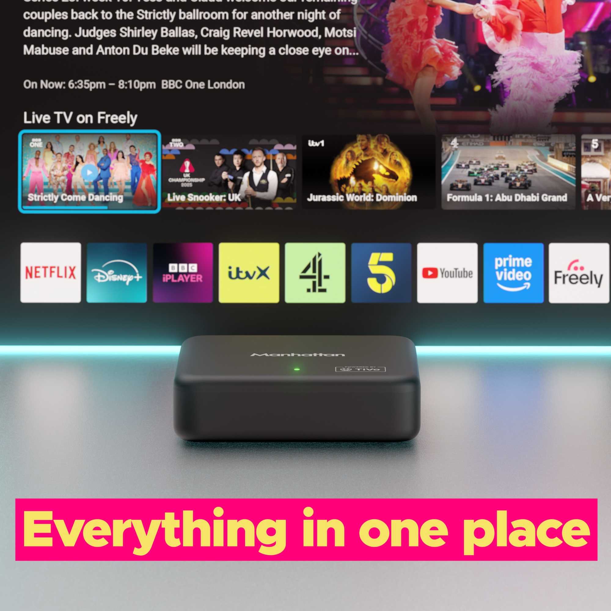 Aero 4K TV Streamer with Freely