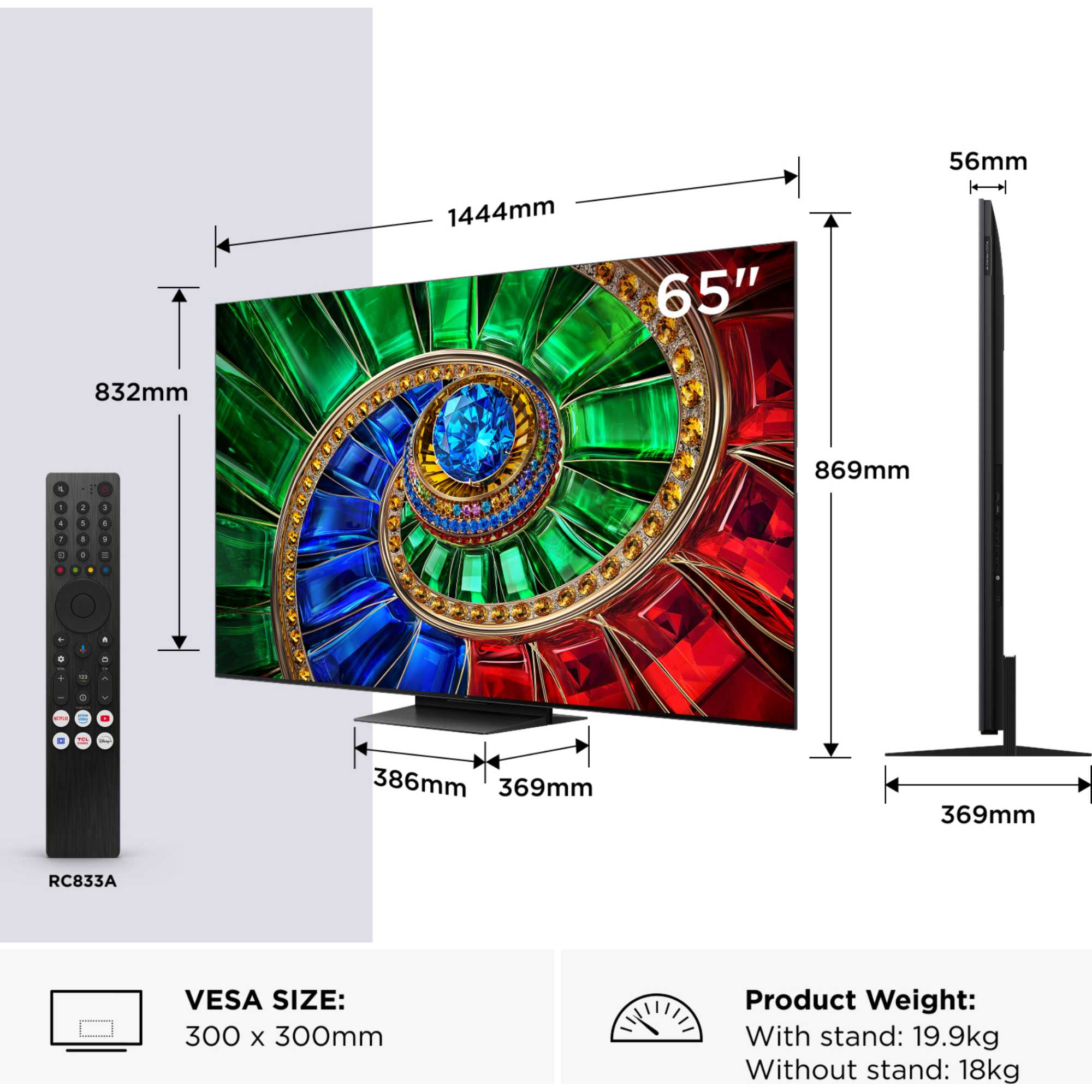 RM7L 65" 4K Ultra HD RGB-Mini LED TV - 65RM7LUK