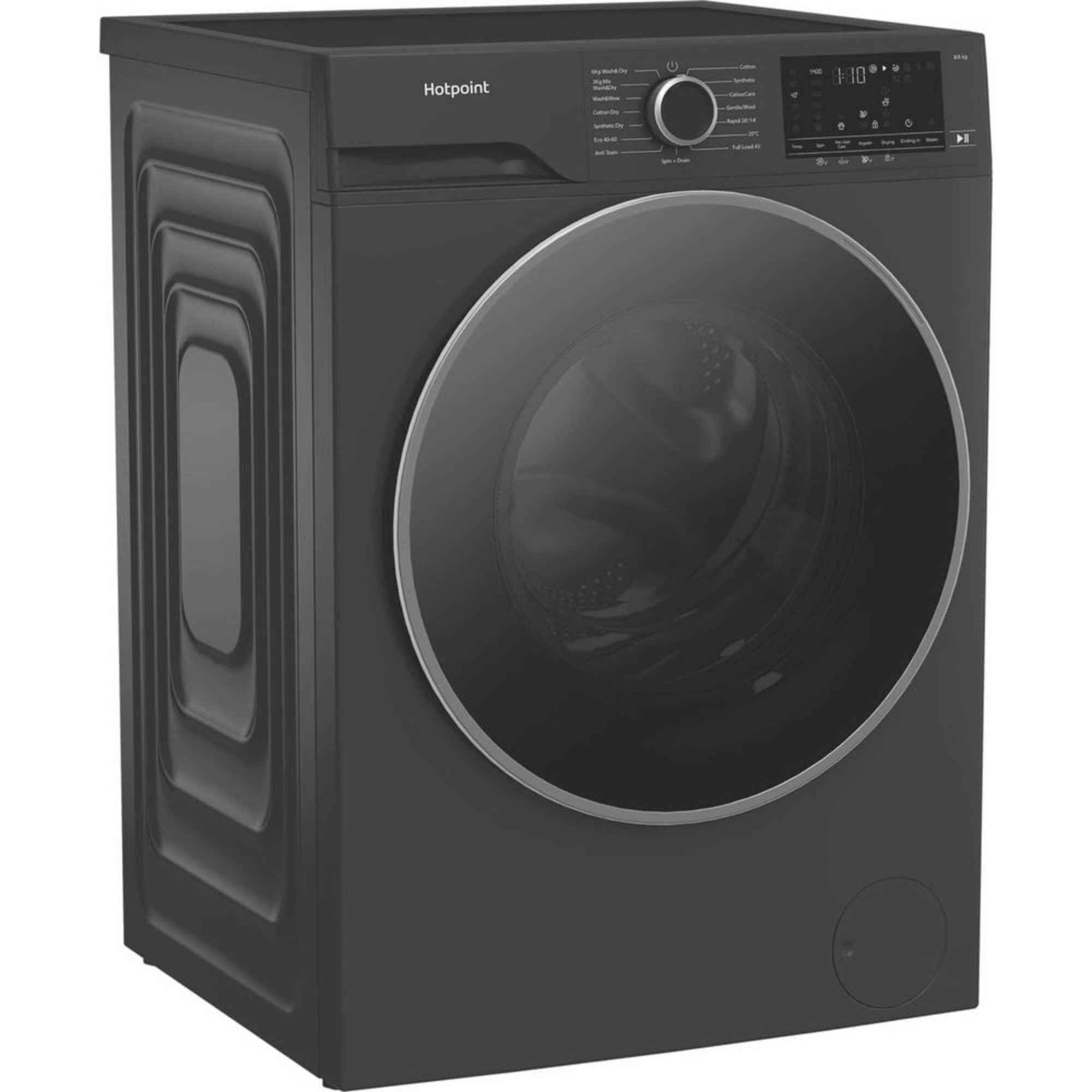 HBD 8680G AntiStain UK 8kg Wash 6kg DryWasher Dryer - Graphite