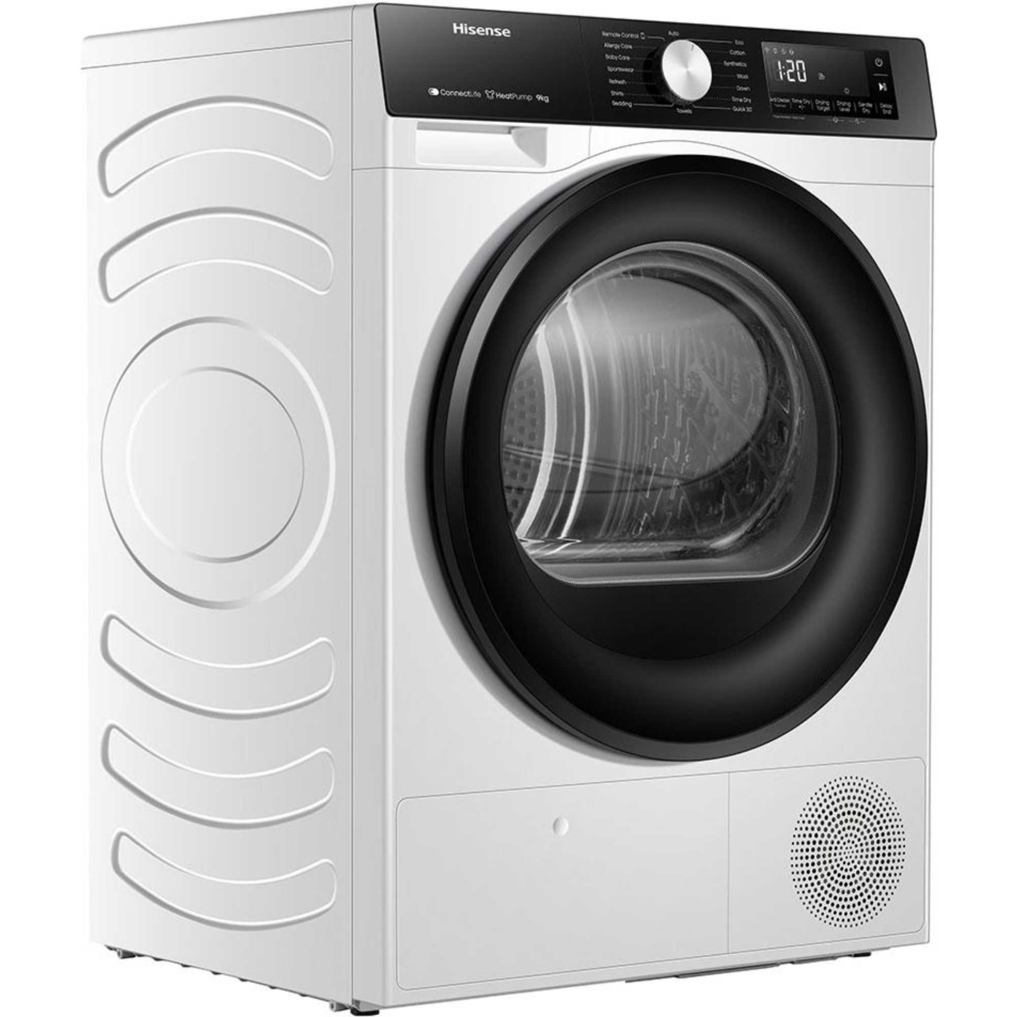 DH3S902BWCC 9kg Condenser Tumble Dryer with Heat Pump - White