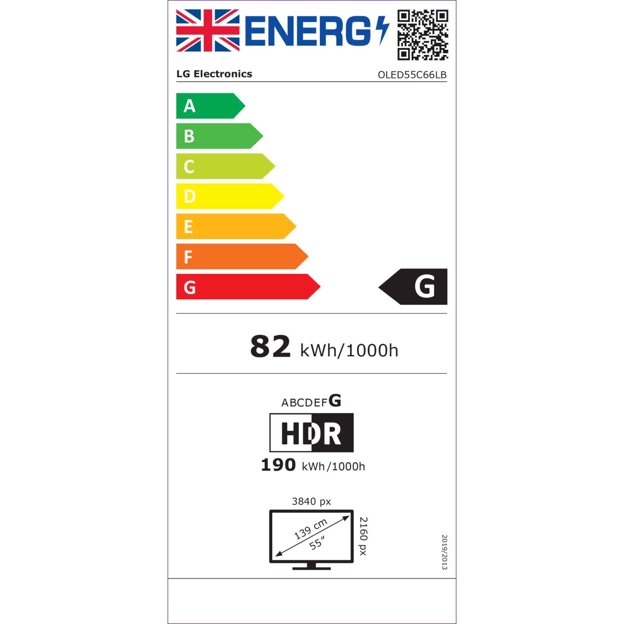 C66LB 55" 4K Ultra HD OLED HDR evo AI Smart TV - 55C66LB